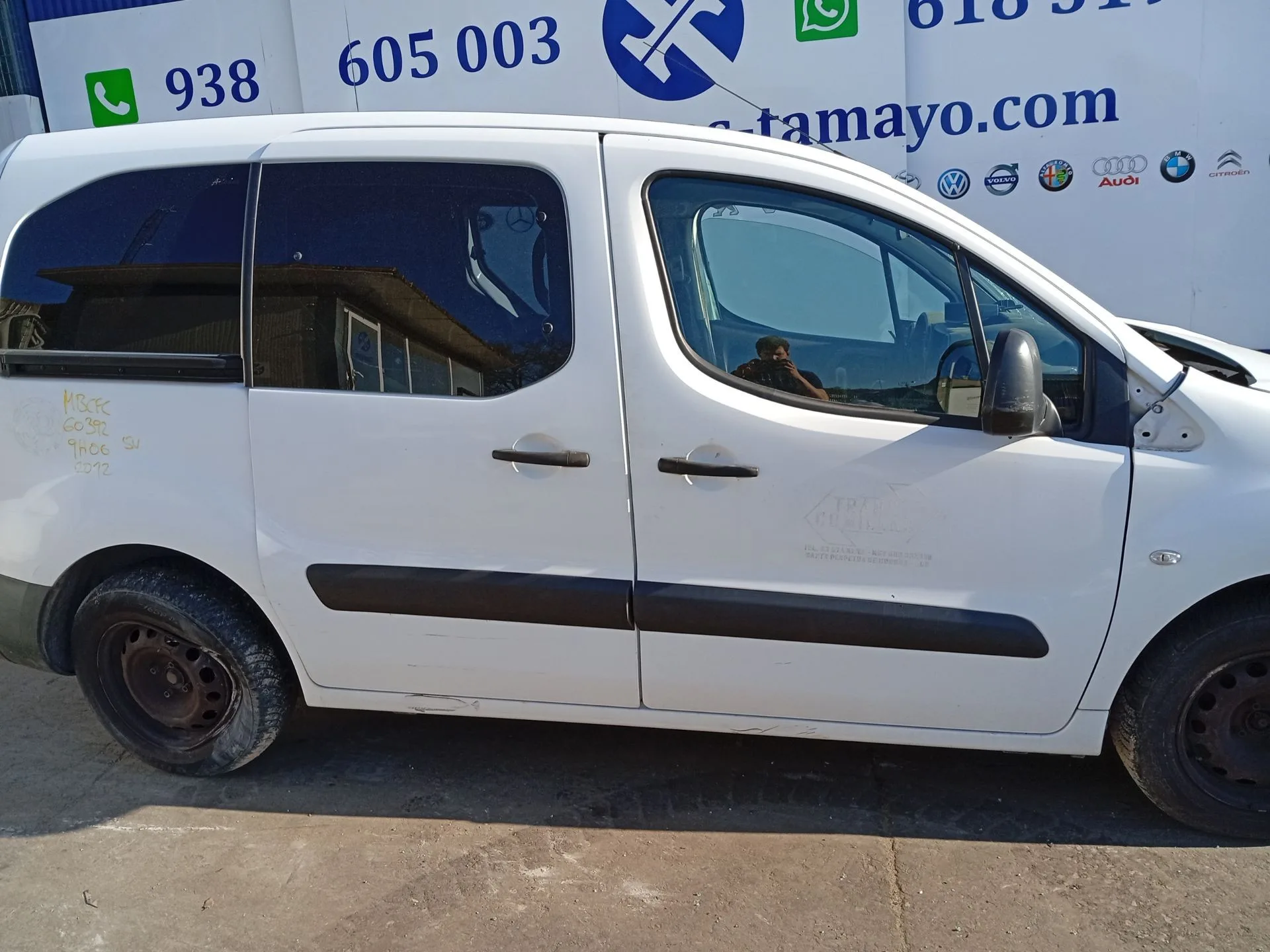Puerta Delantera Derecha para Peugeot Partner Origin Monospace (G_)