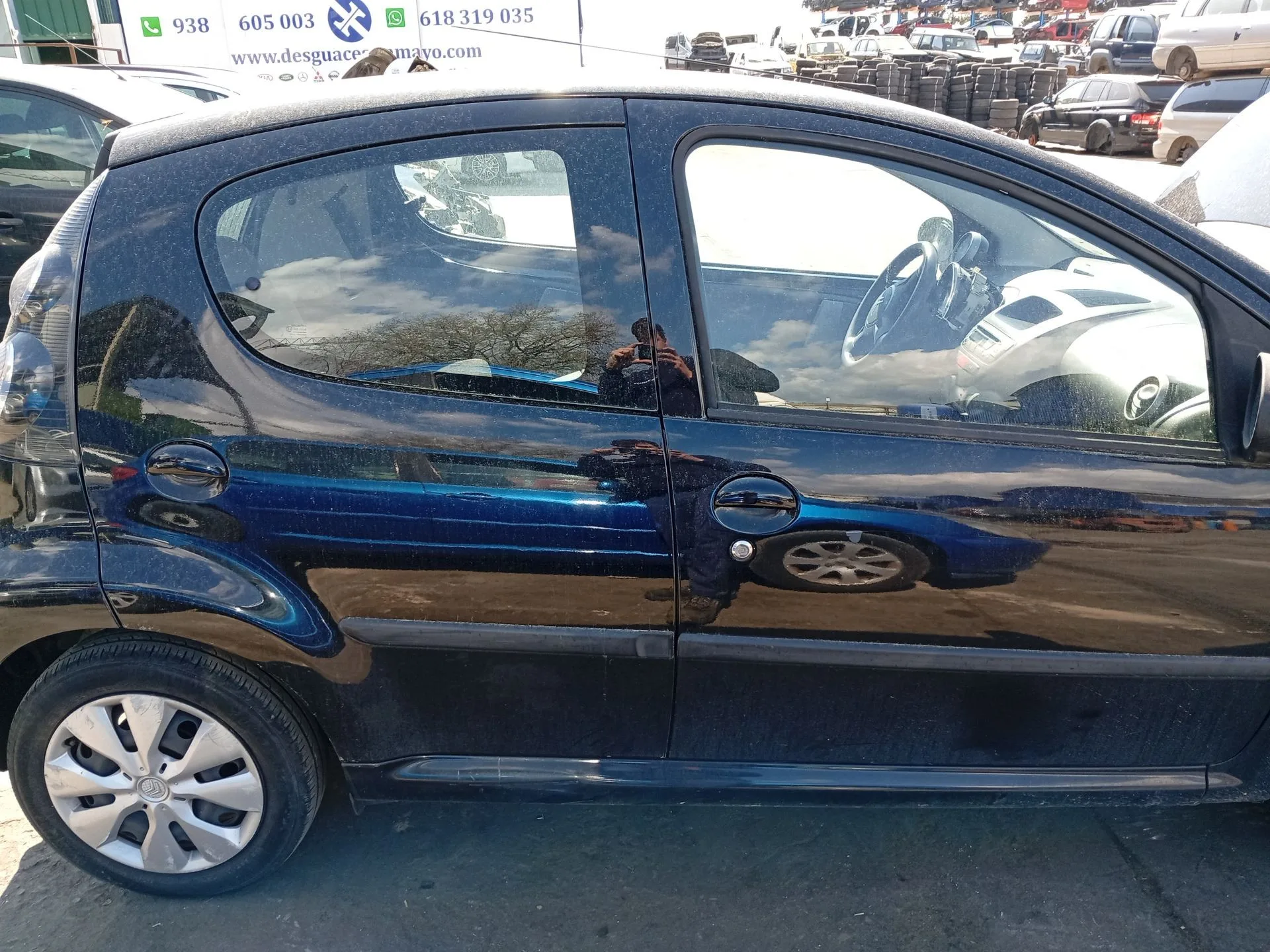 Puerta Trasera Derecha para Citroën C1 (Pm_, Pn_)