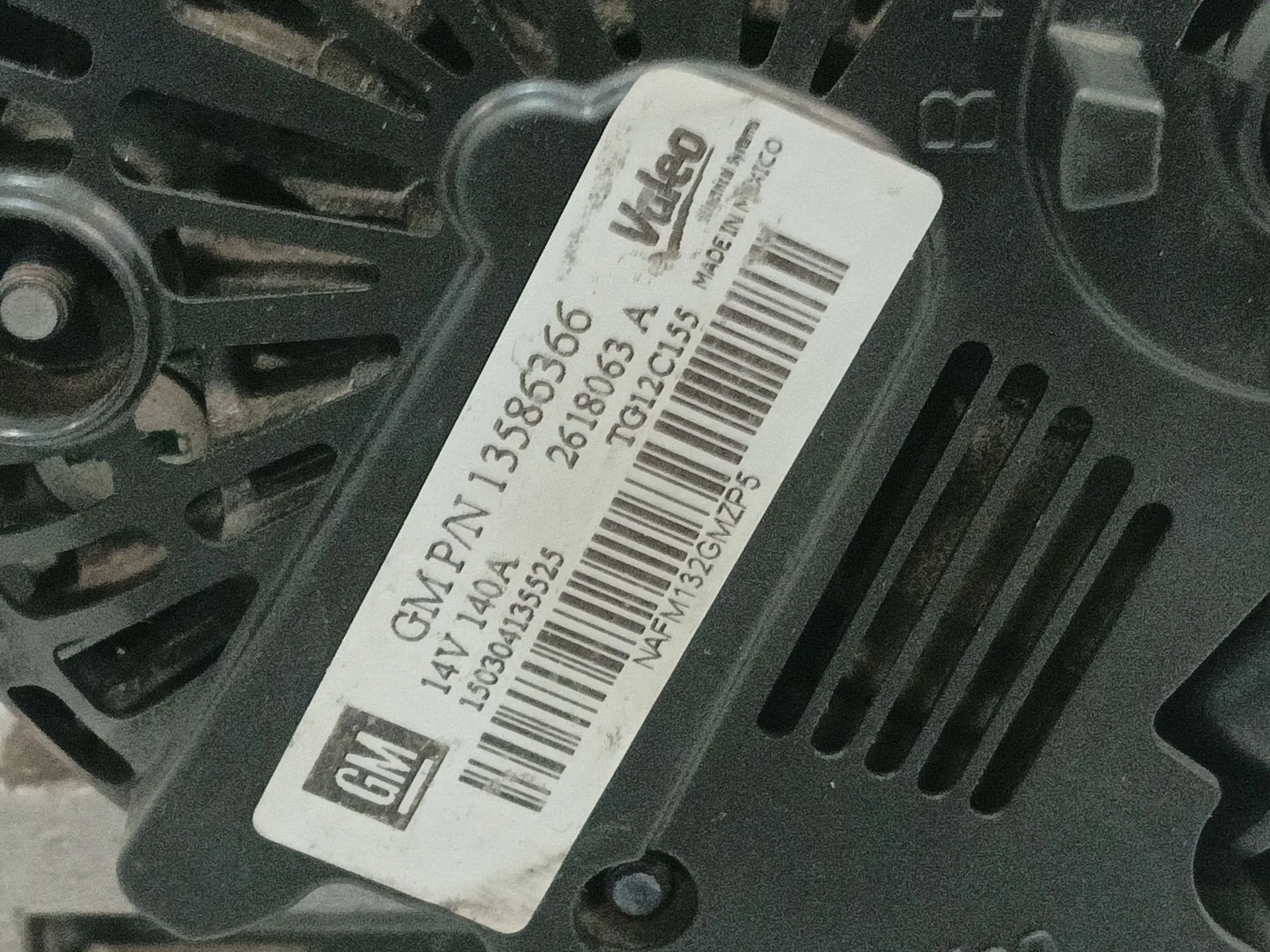 Alternador para Opel Astra J (P10)