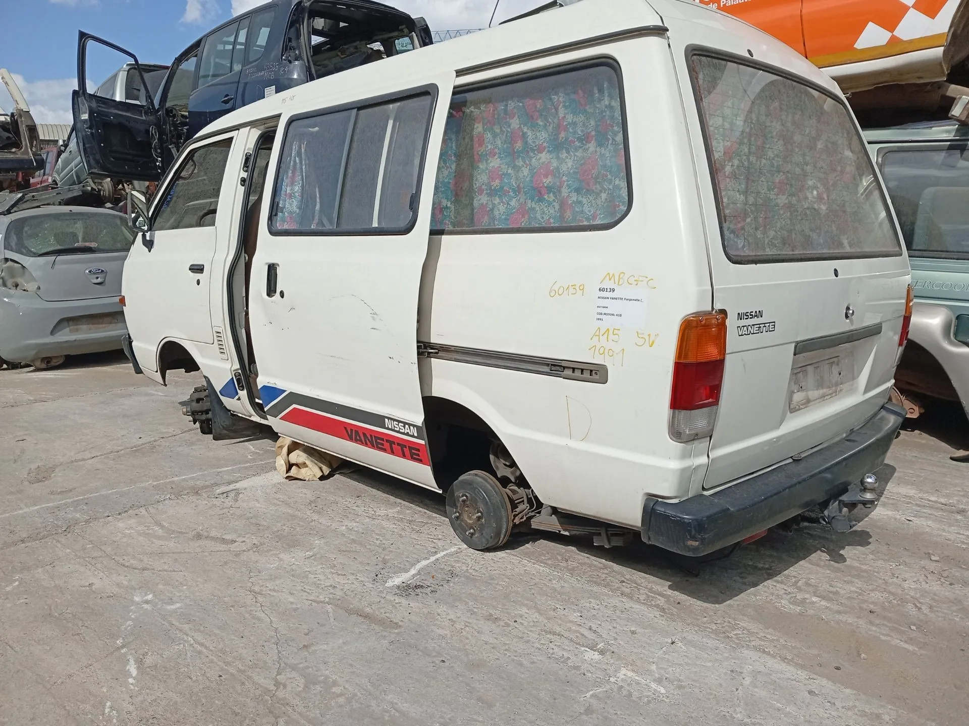 Barra Estabilizadora Trasera para Nissan Vanette Furgoneta (_C22)