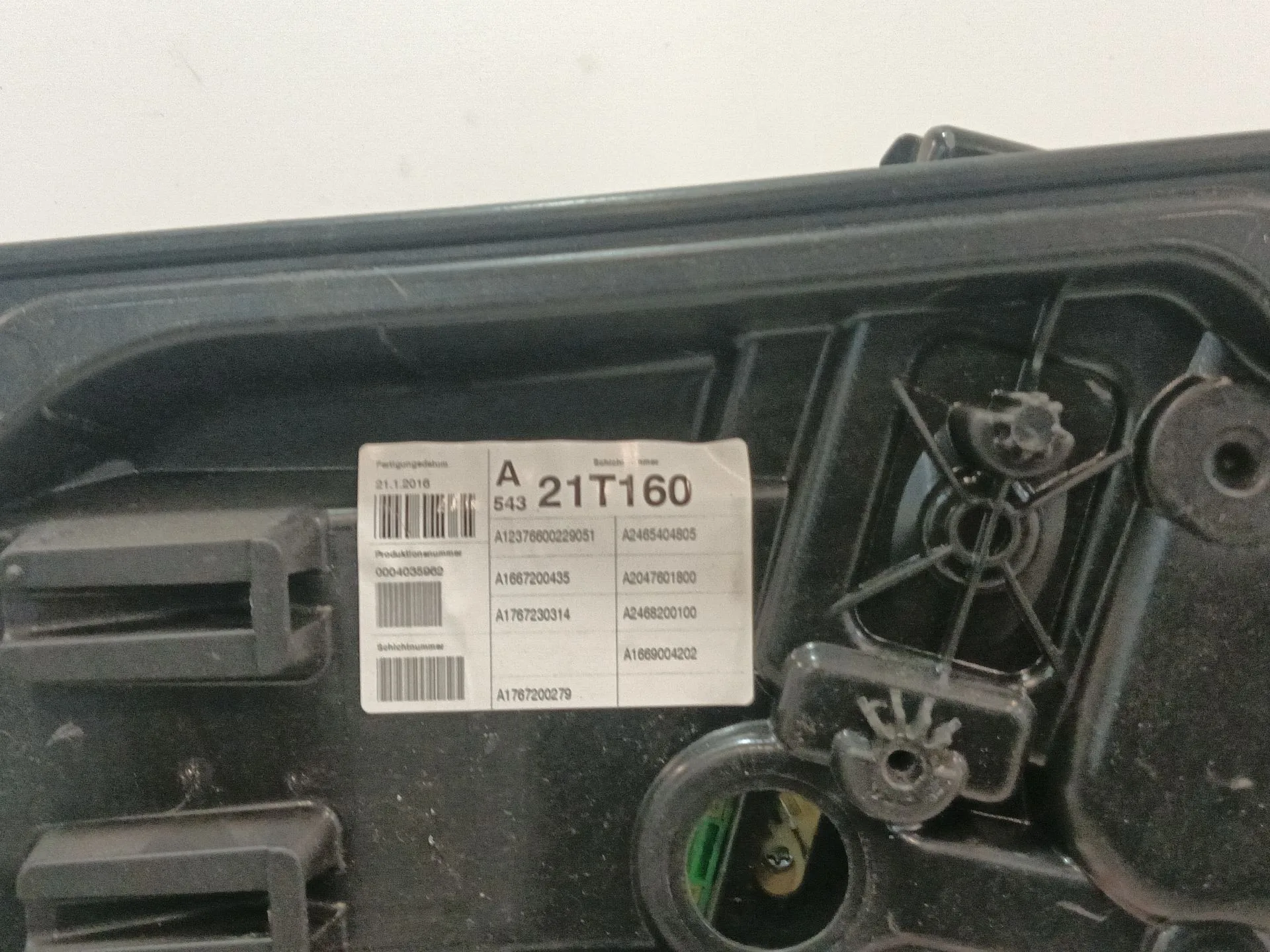 Elevalunas Delantero Derecho para Mercedes-Benz Clase A (W176)