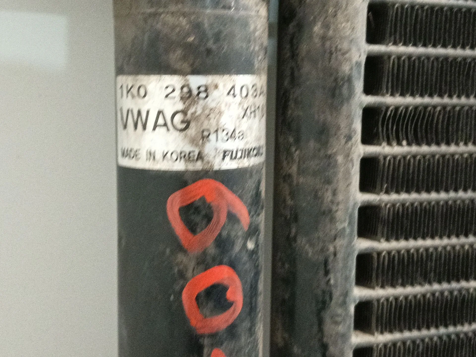 Condensador / Radiador Aire Acondicionado para Volkswagen Golf V (1K1)