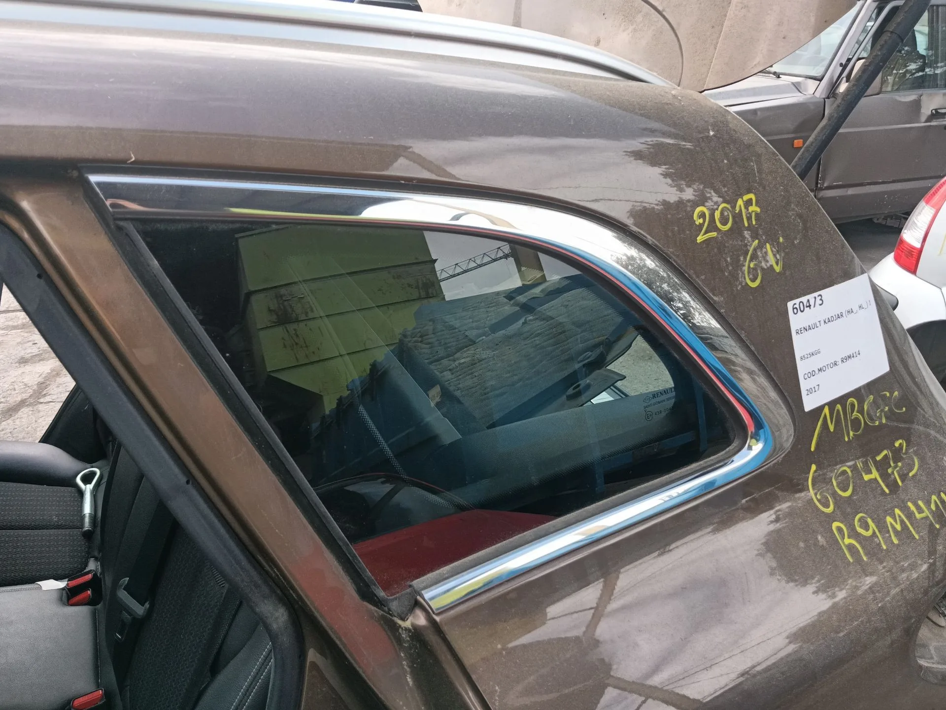 Luna Custodia Trasera Izquierda para Renault Kadjar (Ha_, Hl_)