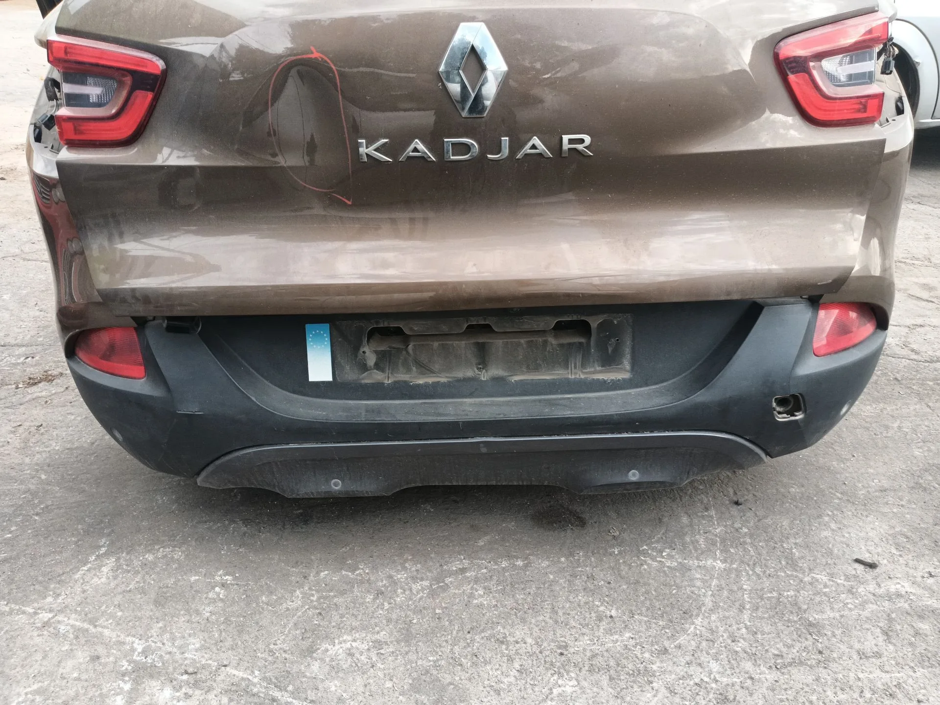 Paragolpes Trasero para Renault Kadjar (Ha_, Hl_)