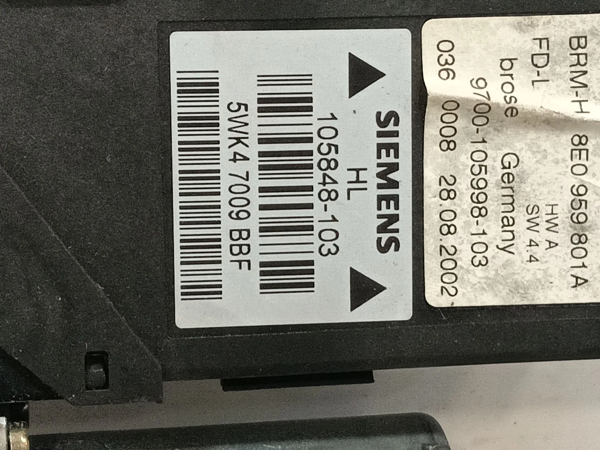 Motor Elevalunas Trasero Izquierdo para Audi A4 B6 (8E2)