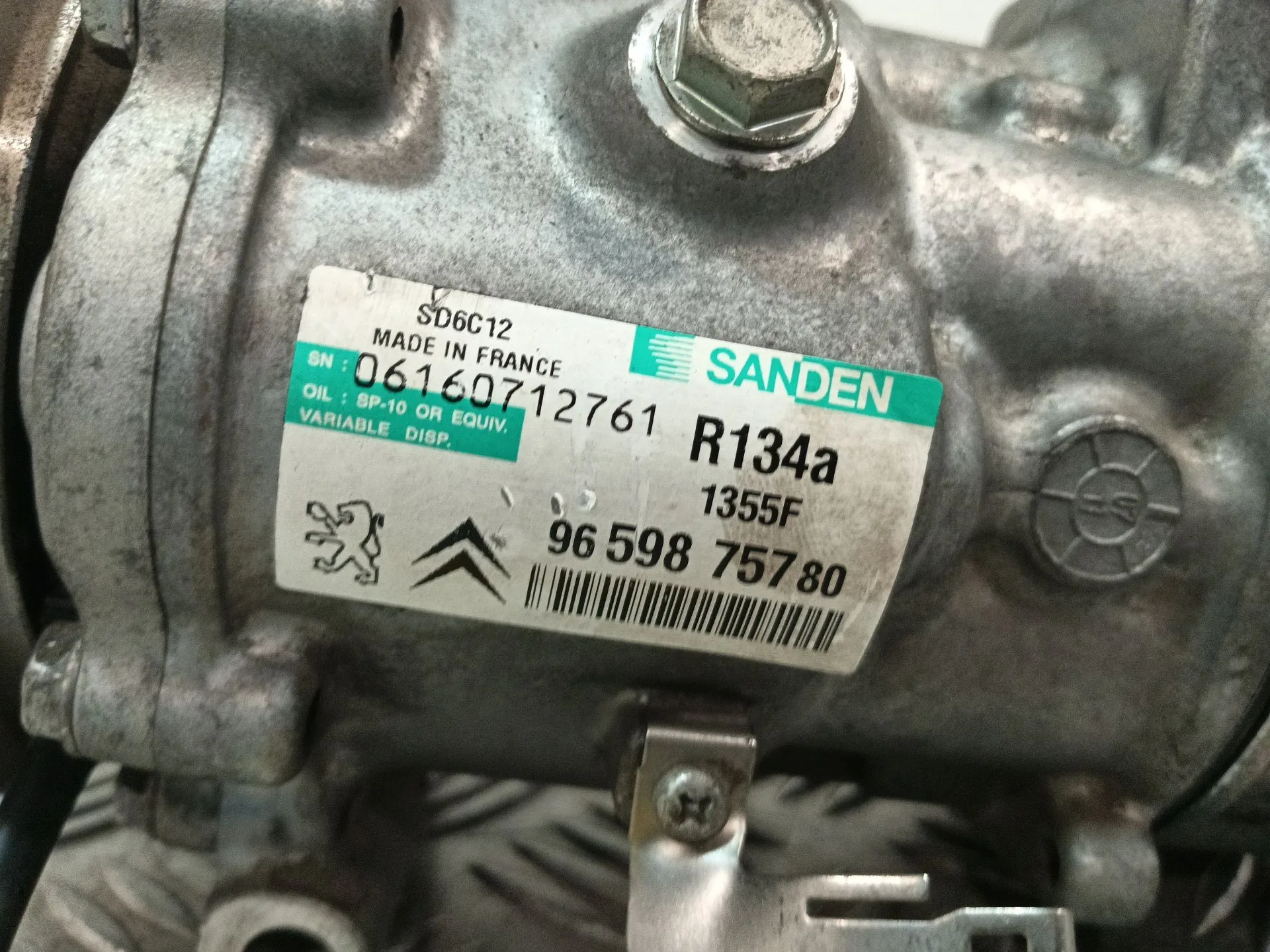 Compresor Aire Acondicionado para Peugeot 206 Hatchback (2A/C)