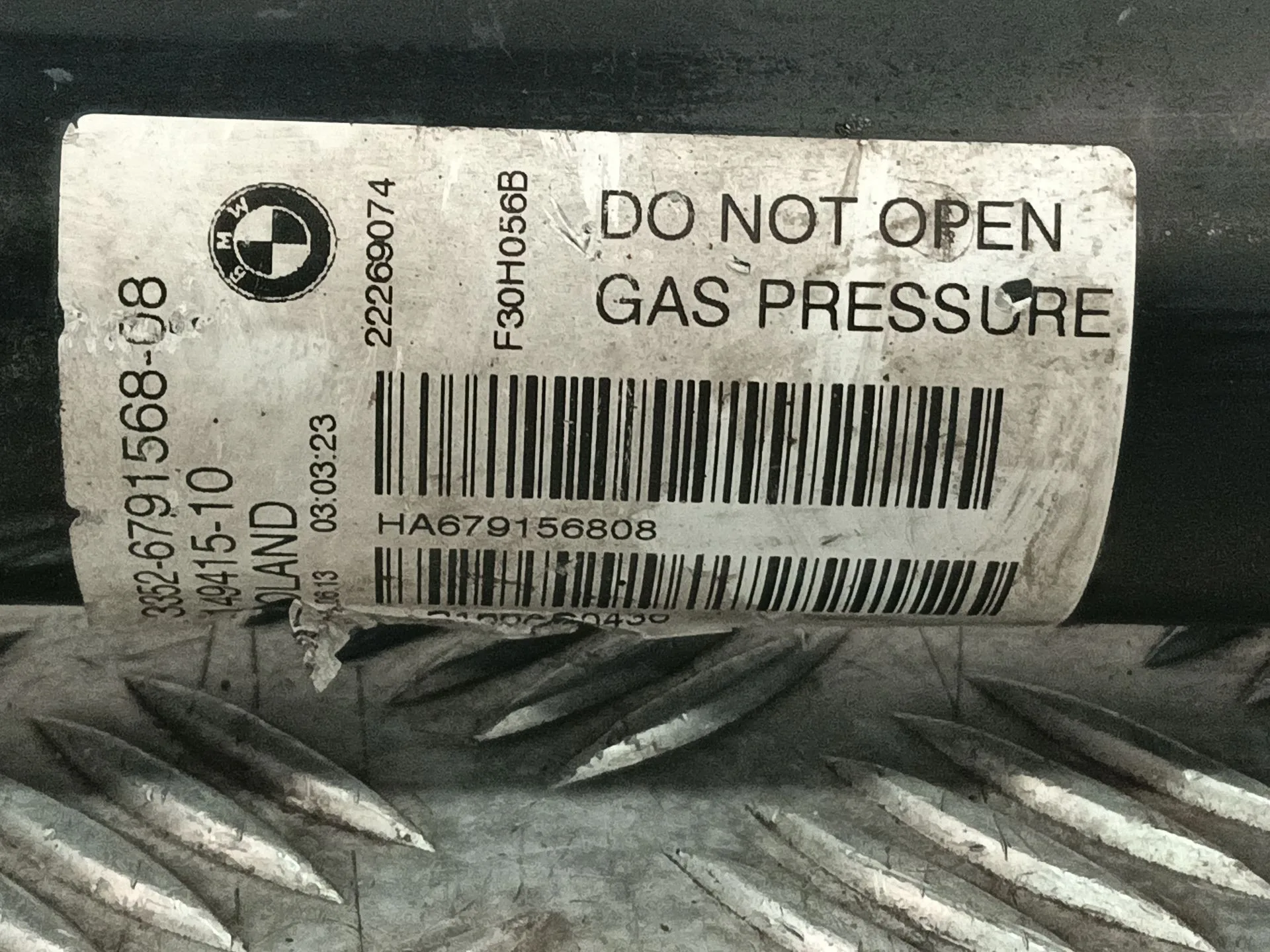 Amortiguador Trasero Derecho para Bmw Serie 3 Lim. (F30)