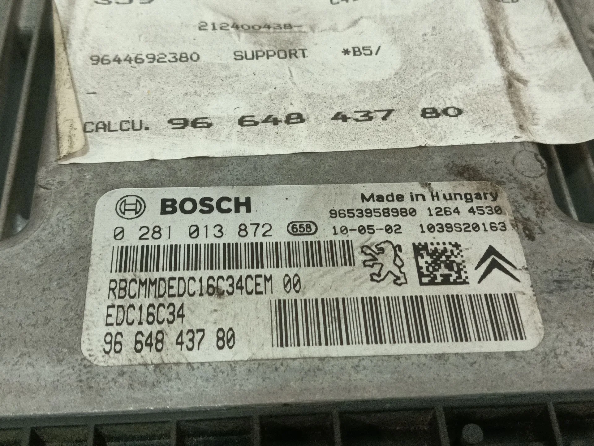 Centralita Motor Uce para Citroën C4 Ii (Nc_)
