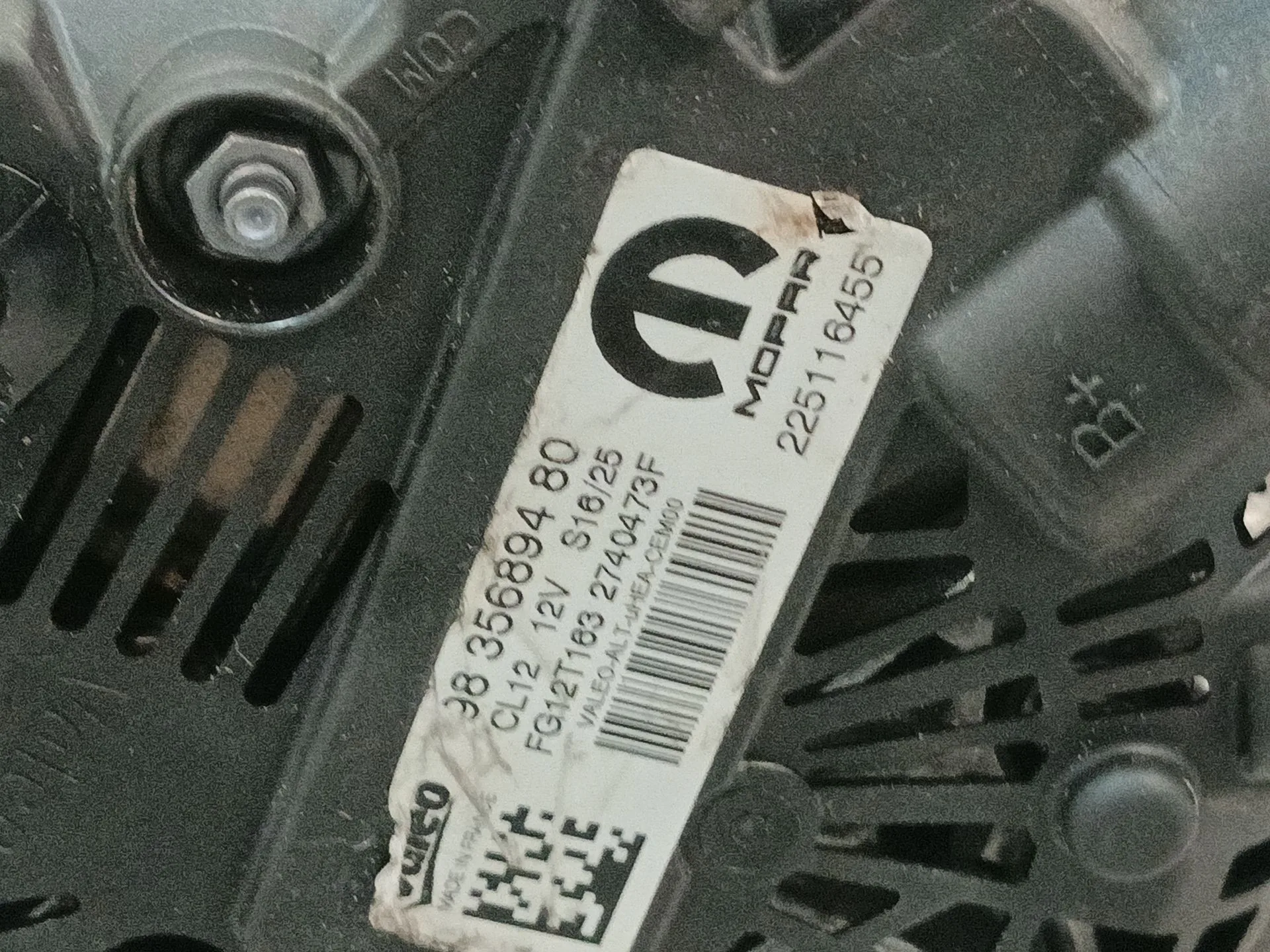 Alternador para Opel Corsa F Xhl Mt6