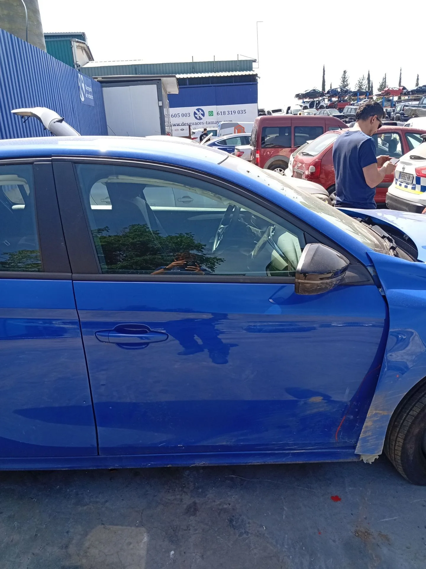 Puerta Delantera Derecha para Opel Corsa F Xhl Mt6