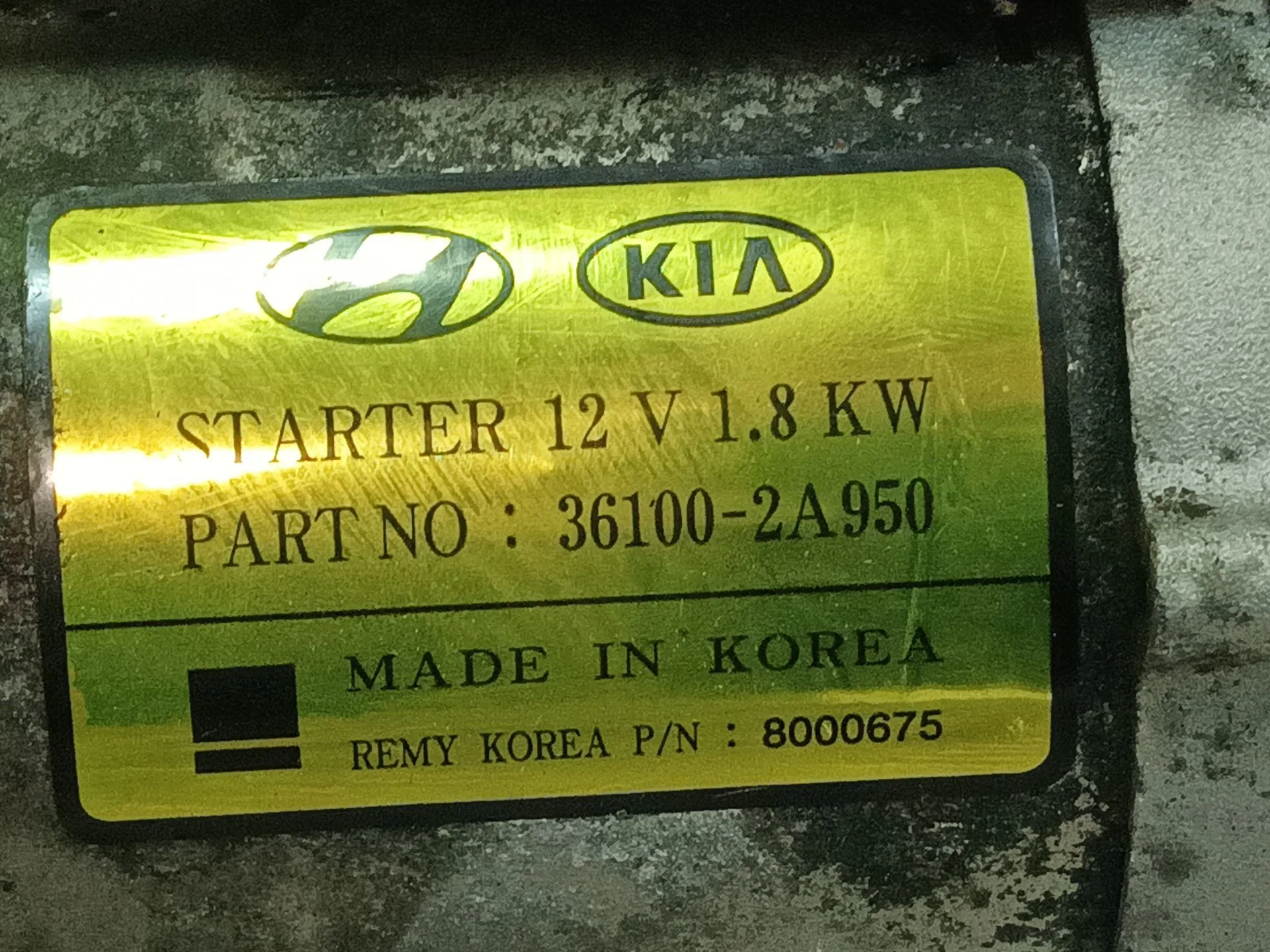 Motor Arranque para Kia Sportage Iv (Ql, Qle)