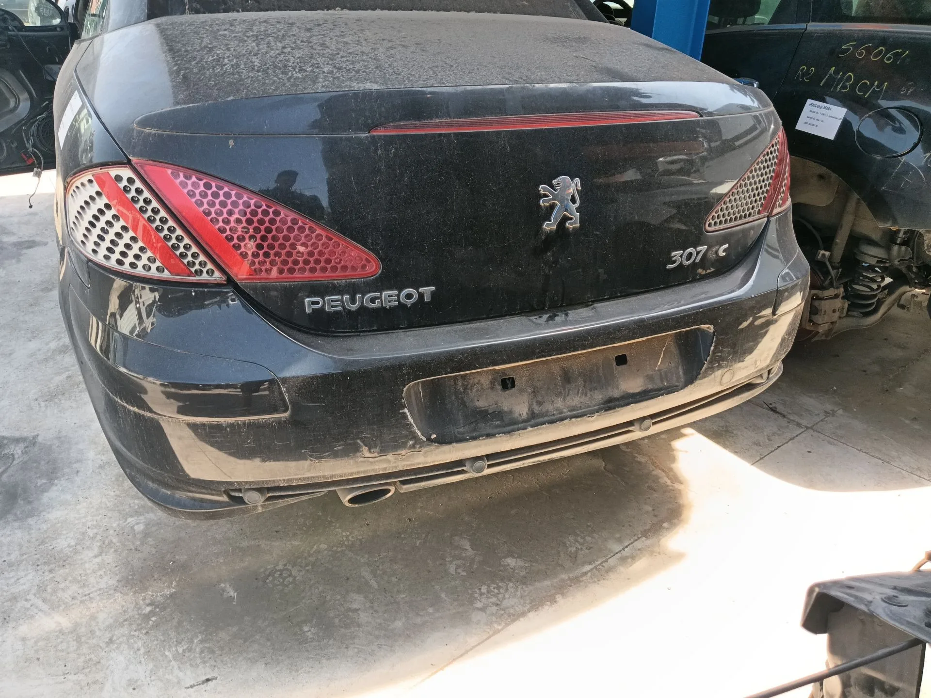 Paragolpes Trasero para Peugeot 307 Cc (3B)
