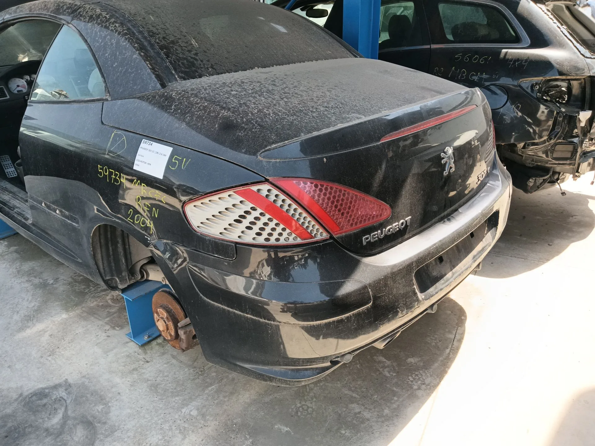 Puente Trasero para Peugeot 307 Cc (3B)