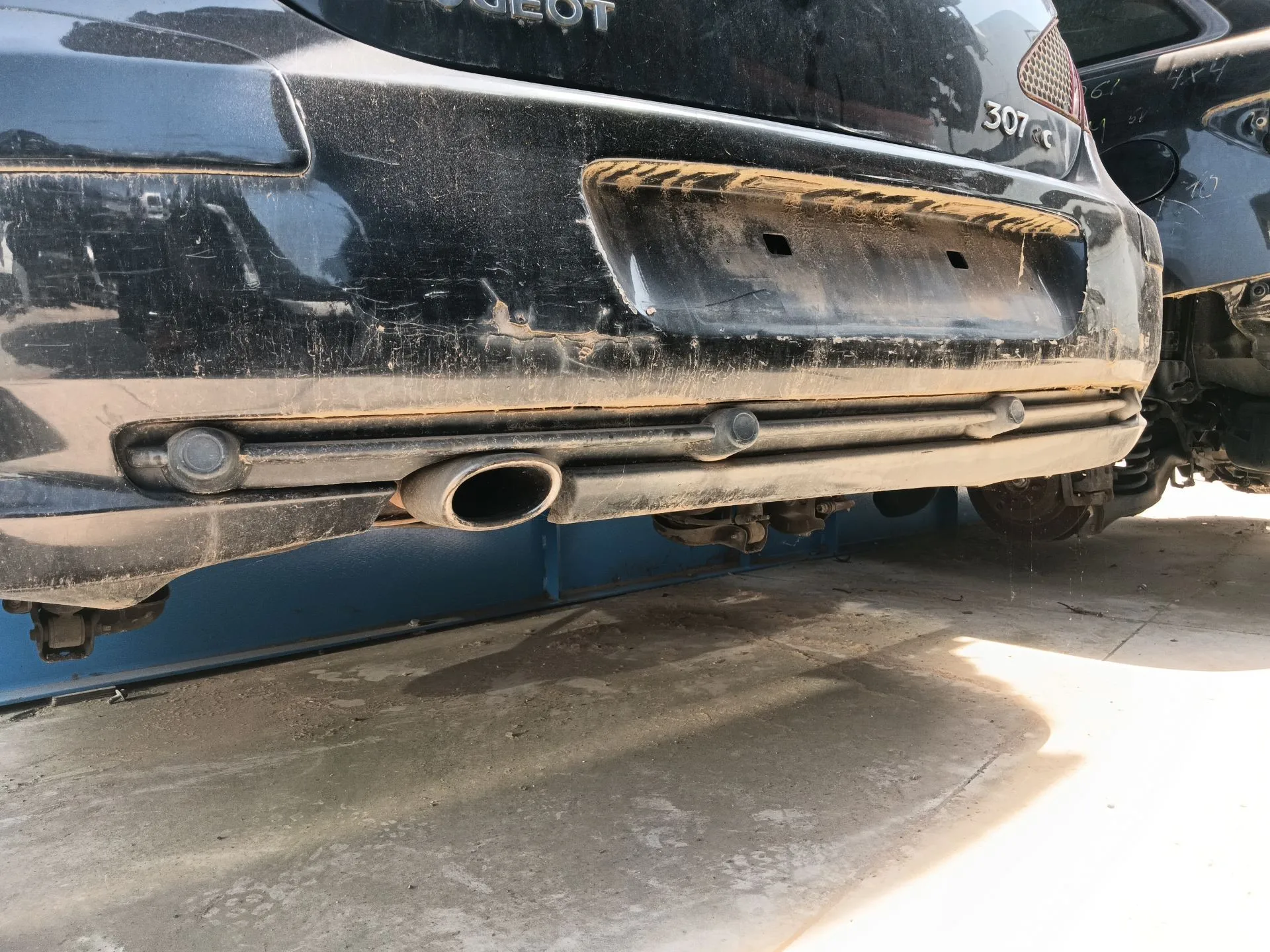 Tubo Escape Trasero para Peugeot 307 Cc (3B)