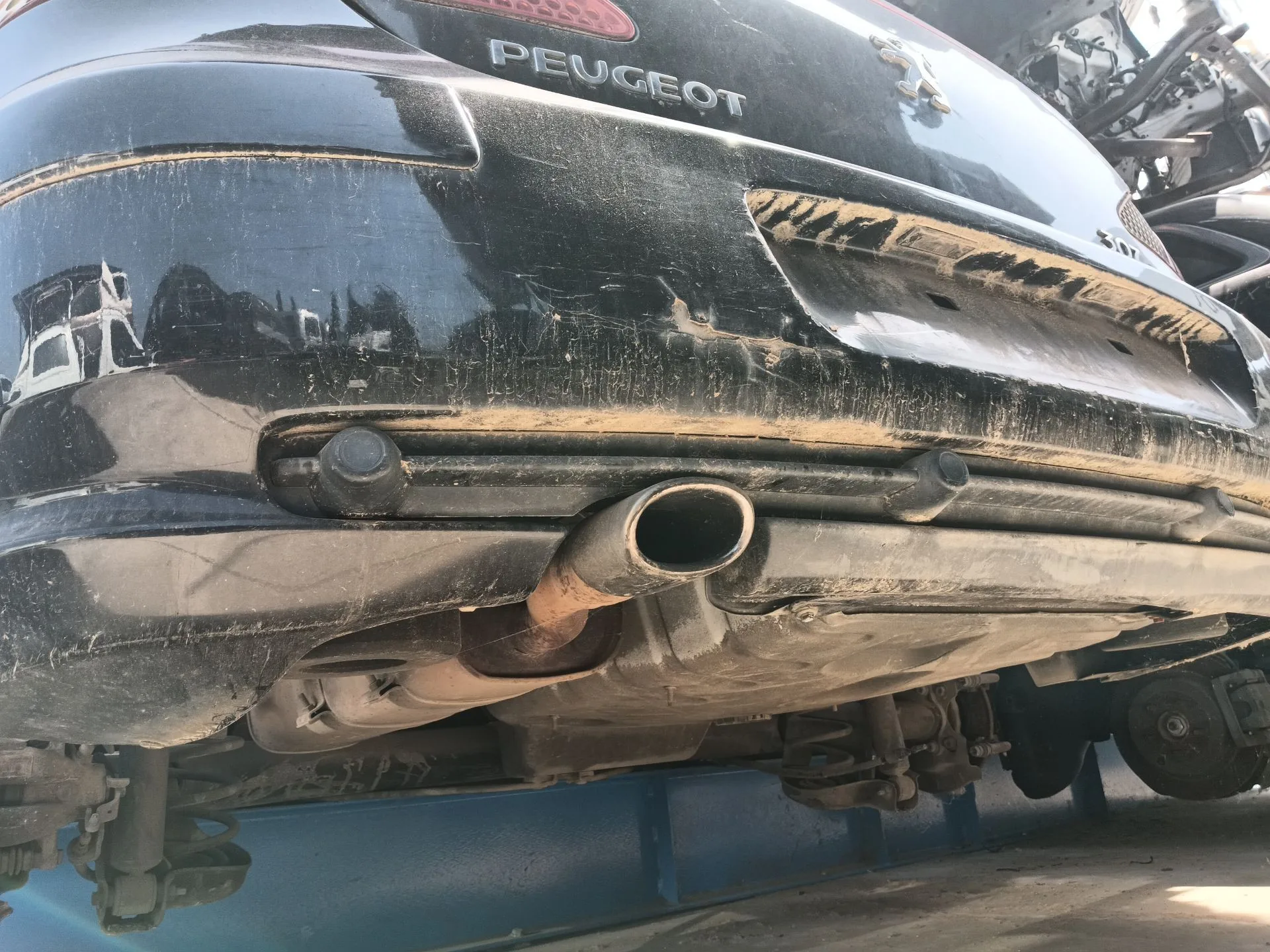 Tubo Escape Trasero para Peugeot 307 Cc (3B)