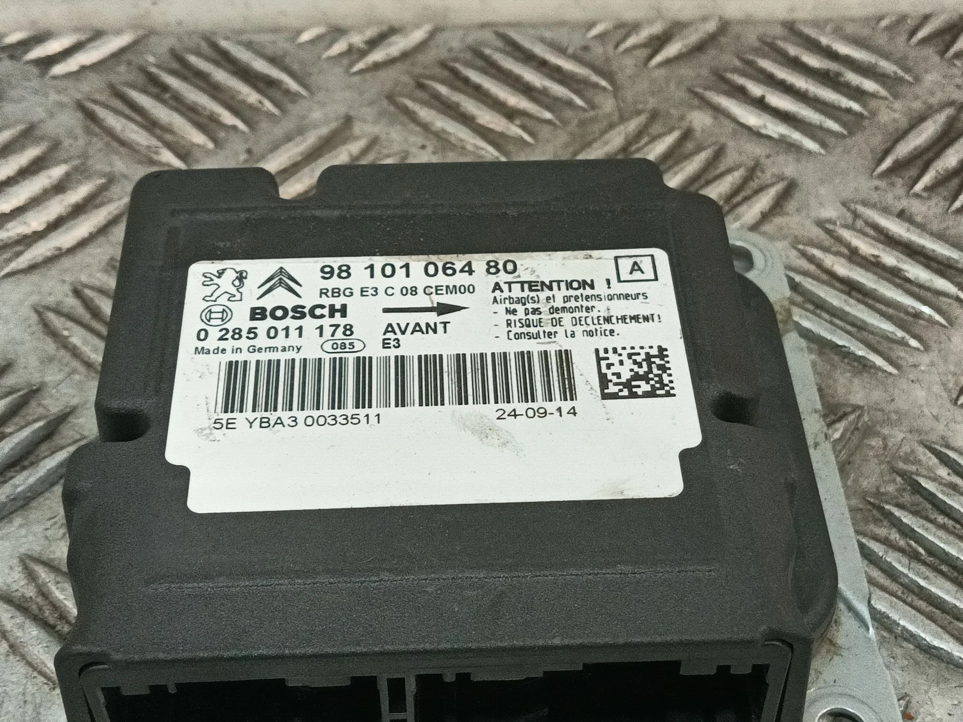 Centralita Airbag para Citroën C4 Cactus