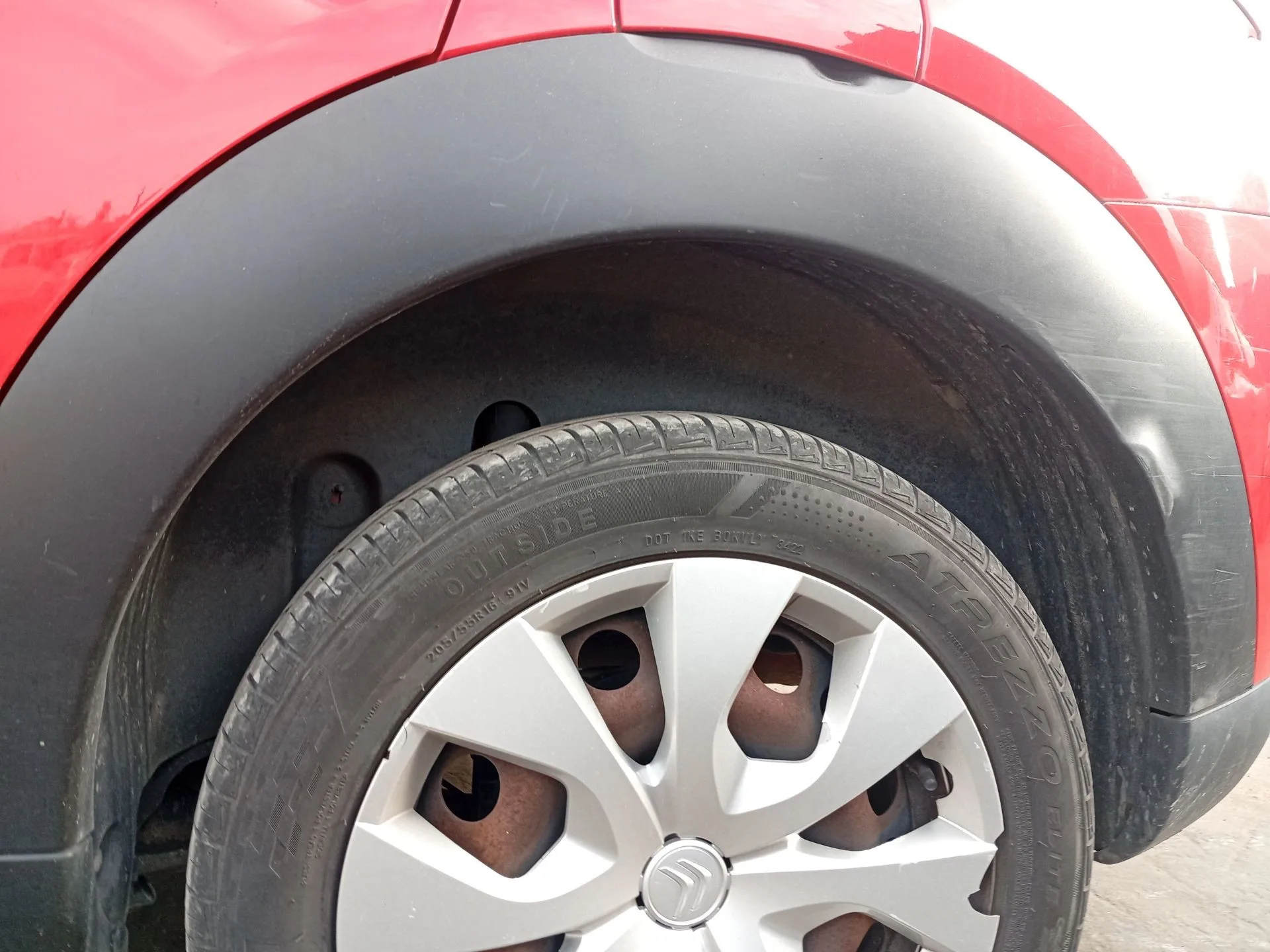 Paso De Rueda Trasero Izquierdo para Citroën C4 Cactus