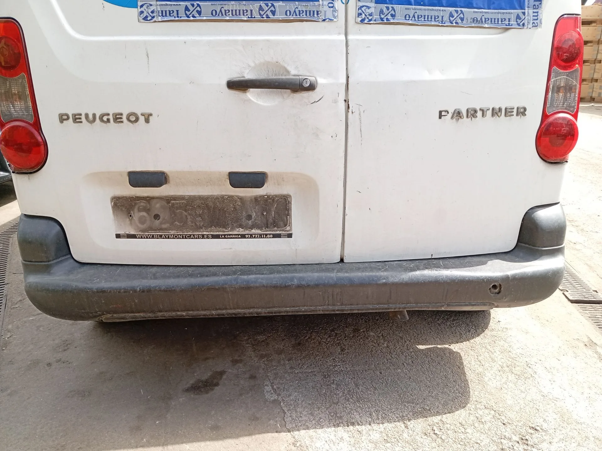 Paragolpes Trasero para Peugeot Partner Furgoneta/Monovolumen