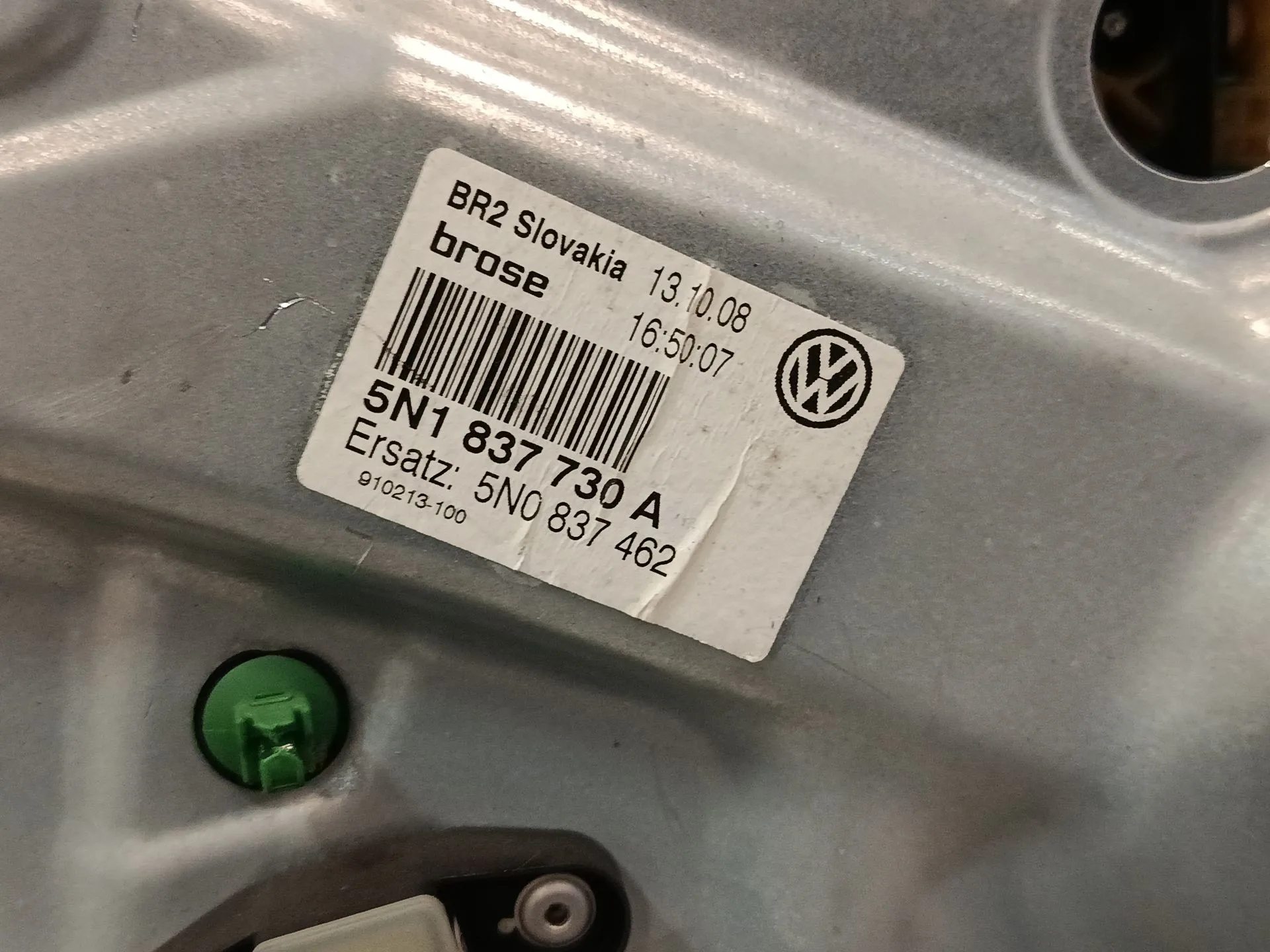 Elevalunas Delantero Derecho para Volkswagen Tiguan (5N_)
