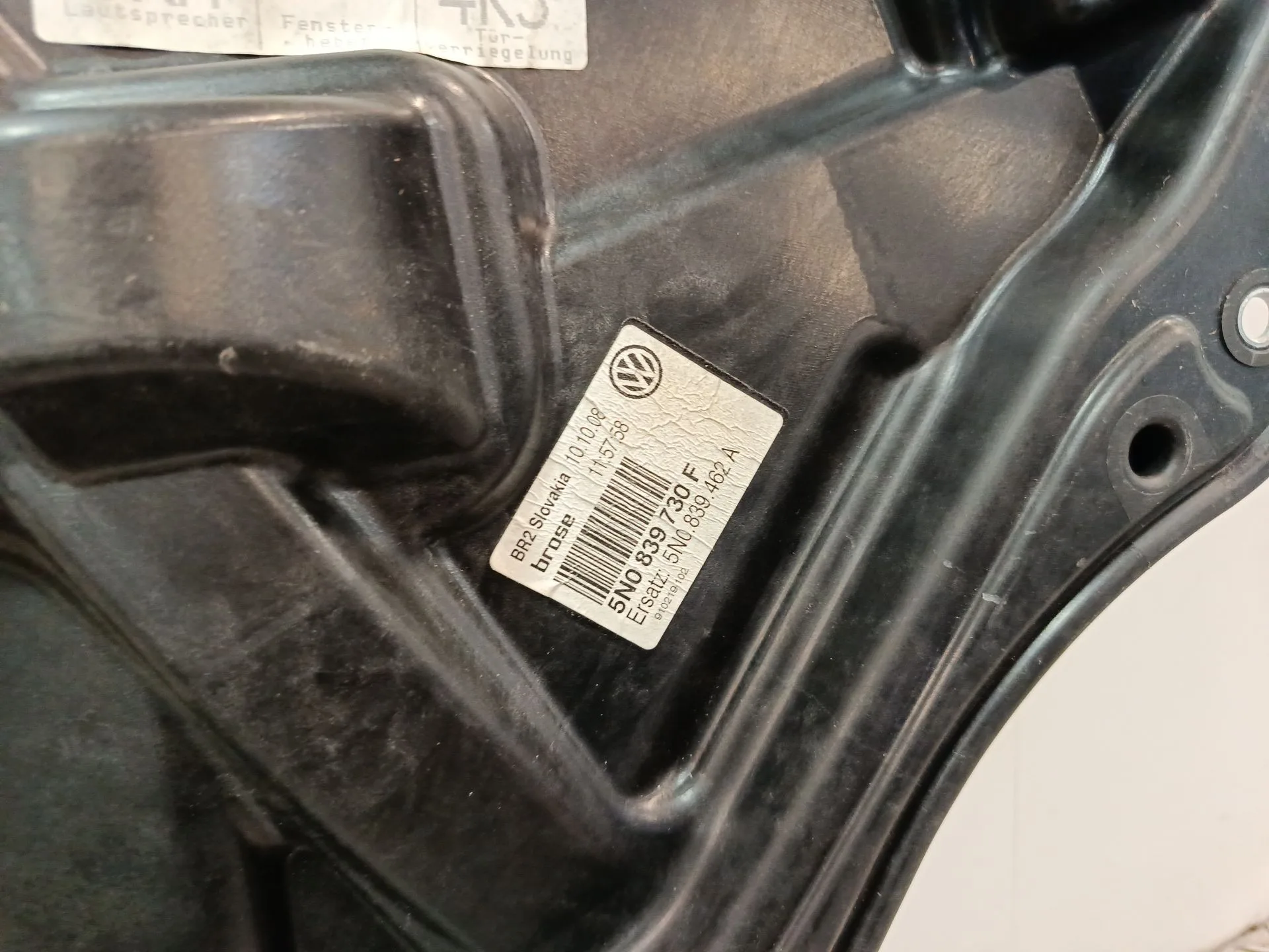 Elevalunas Trasero Derecho para Volkswagen Tiguan (5N_)
