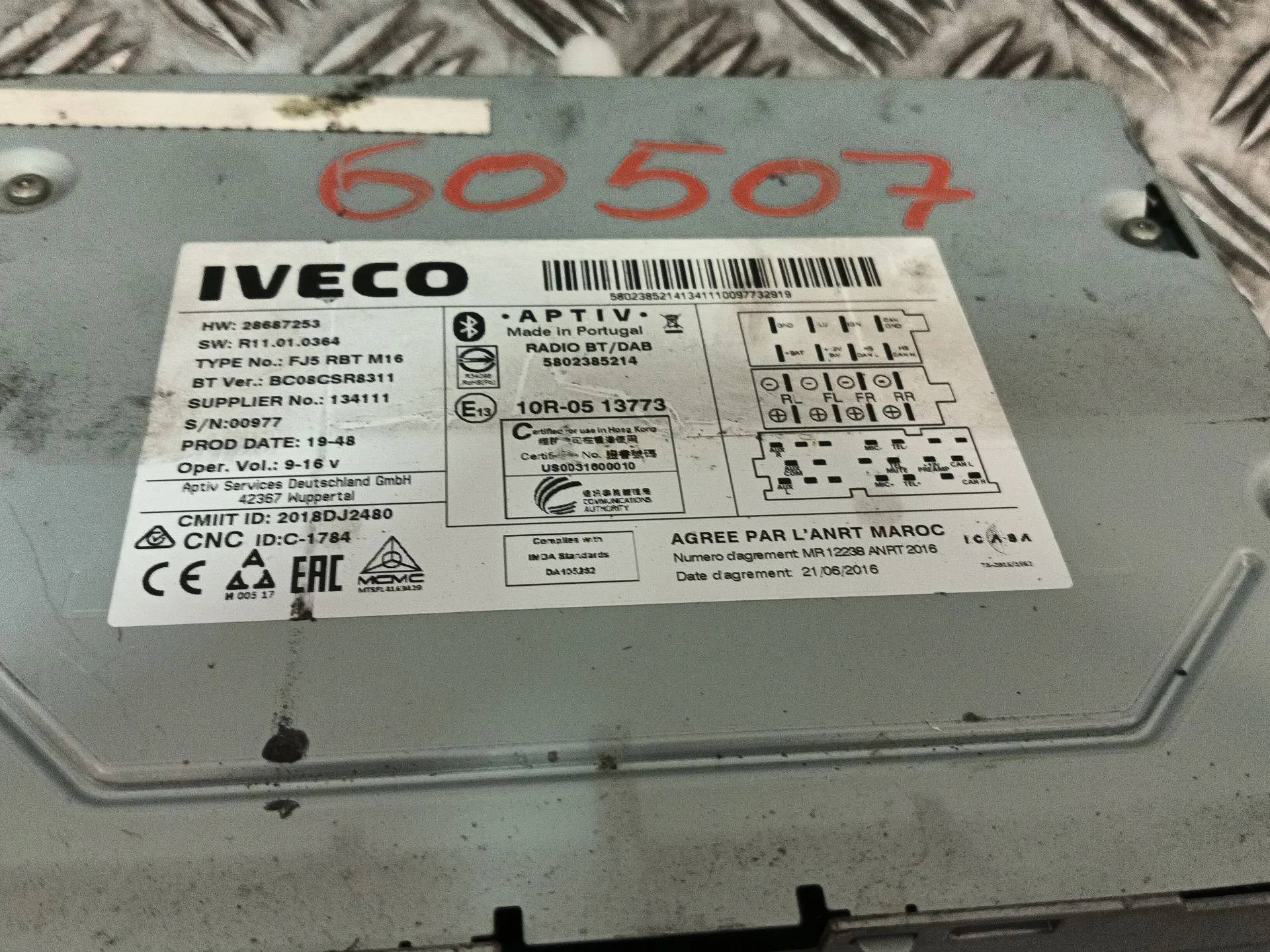 Sistema Audio / Radio Cd para Iveco Daily Vi Furgoneta