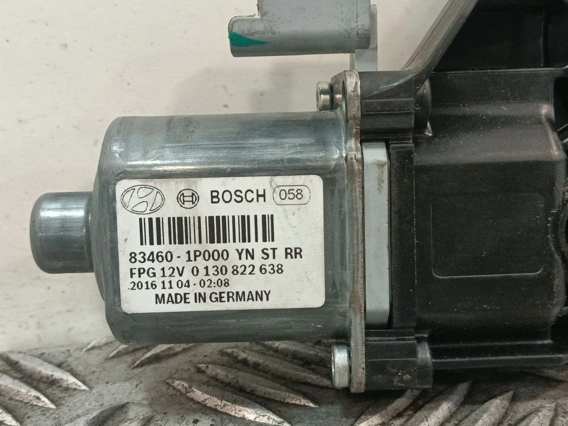 Motor Elevalunas Trasero Derecho para Hyundai Ix20 (Jc)