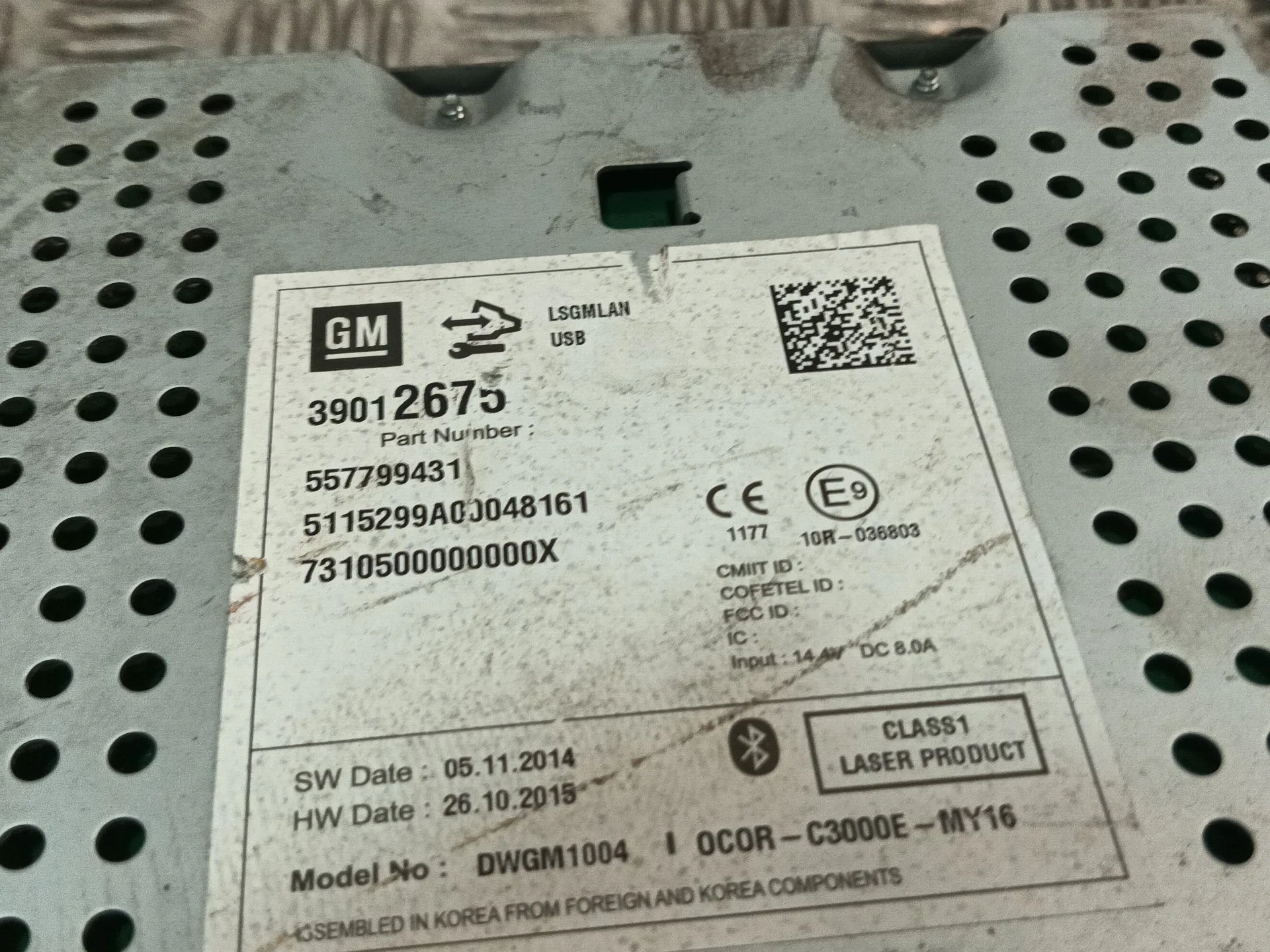 Sistema Audio / Radio Cd para Opel Corsa E Furgoneta/Hatchback (X15)