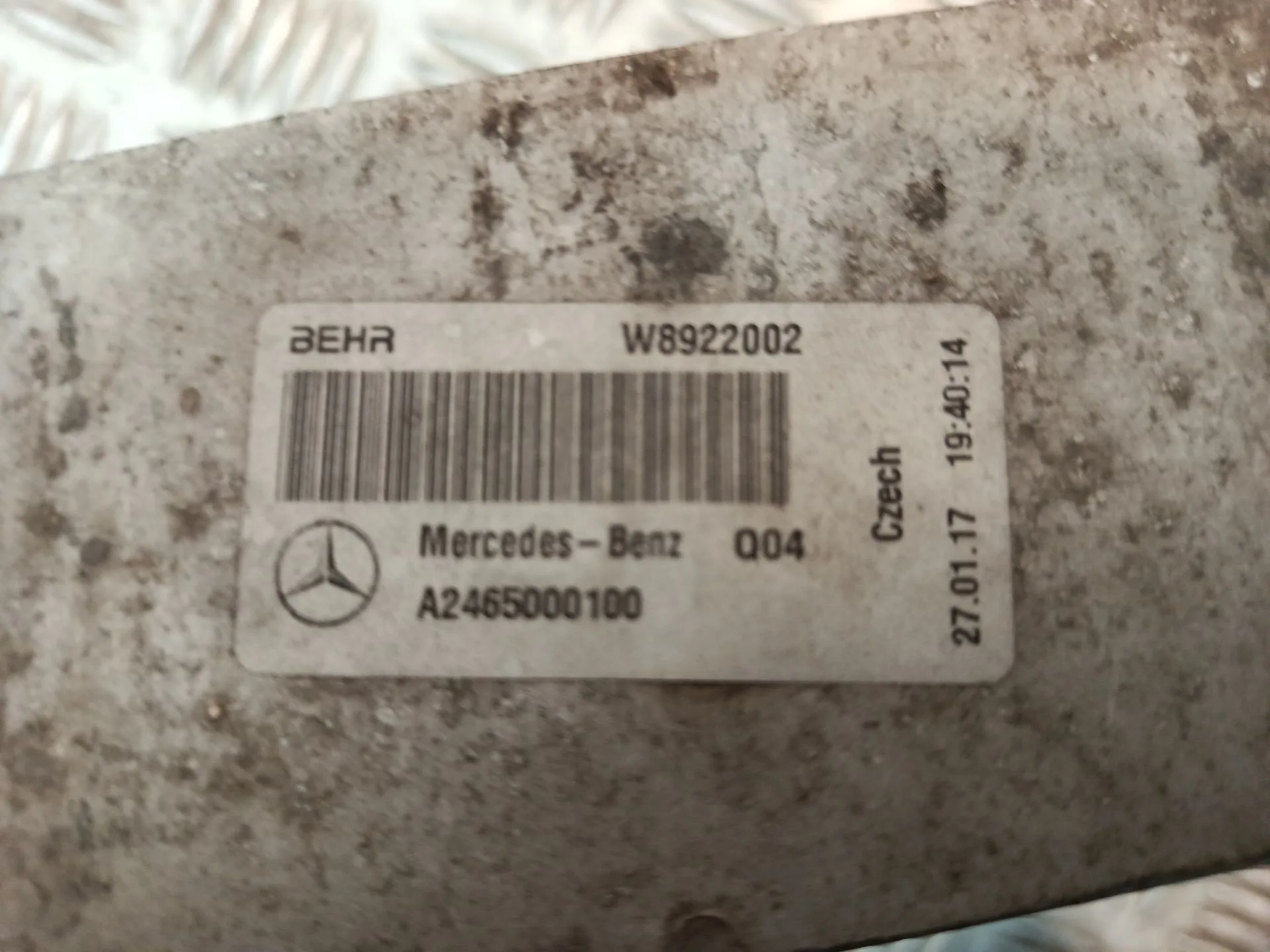 Intercooler para Mercedes-Benz Clase A (W176)