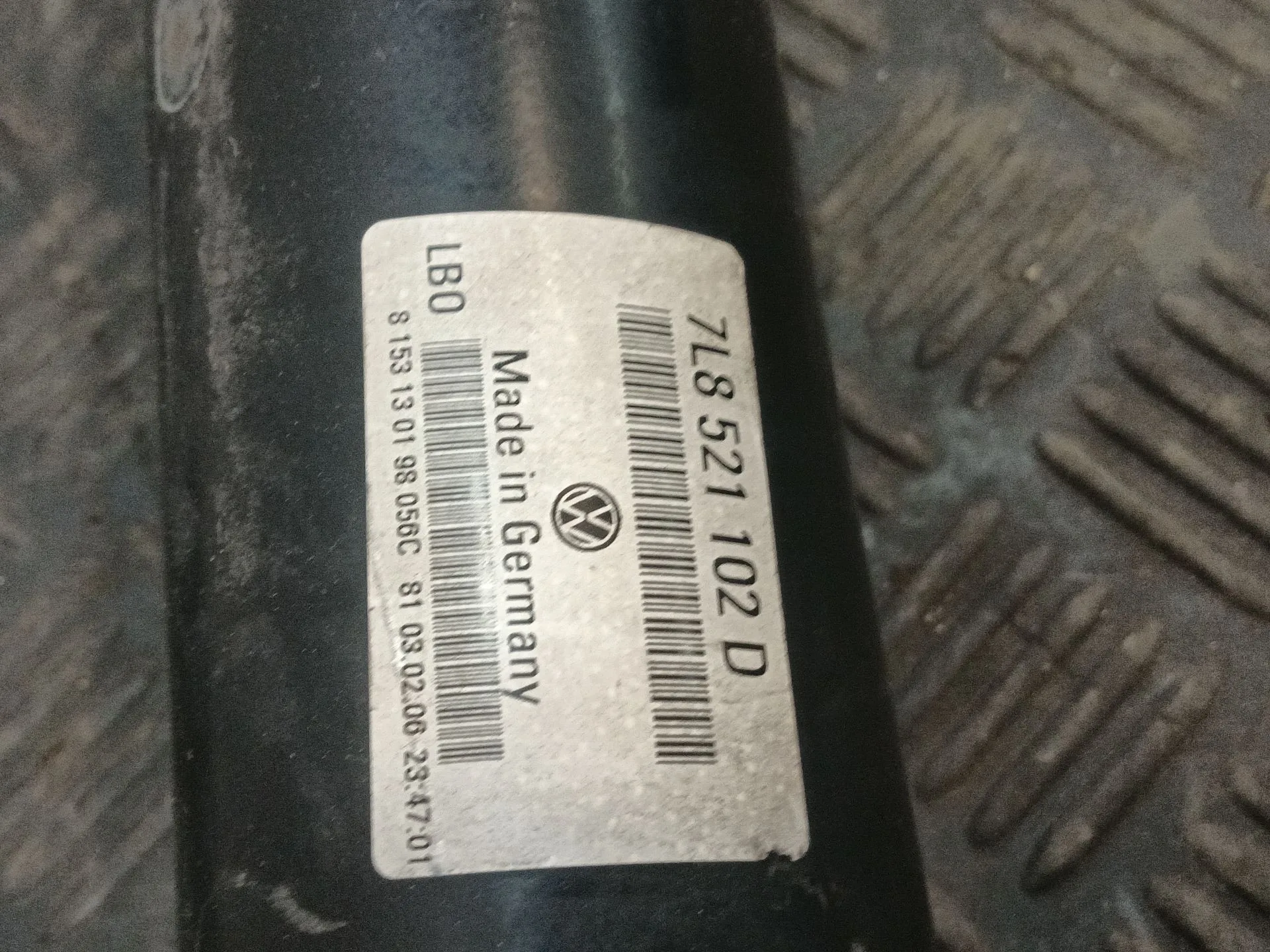 Transmision Central Trasera para Audi Q7 (4Lb)