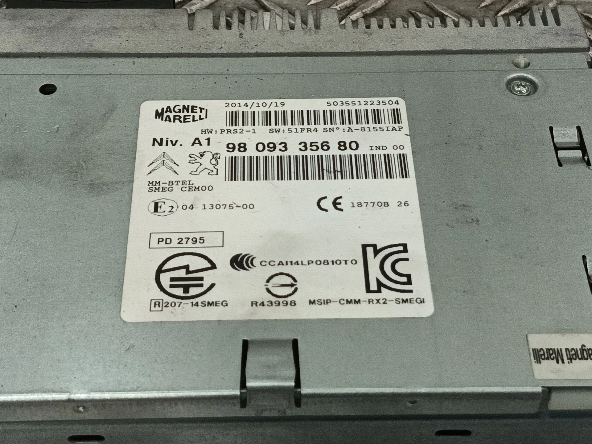 Sistema Audio / Radio Cd para Citroën C4 Cactus