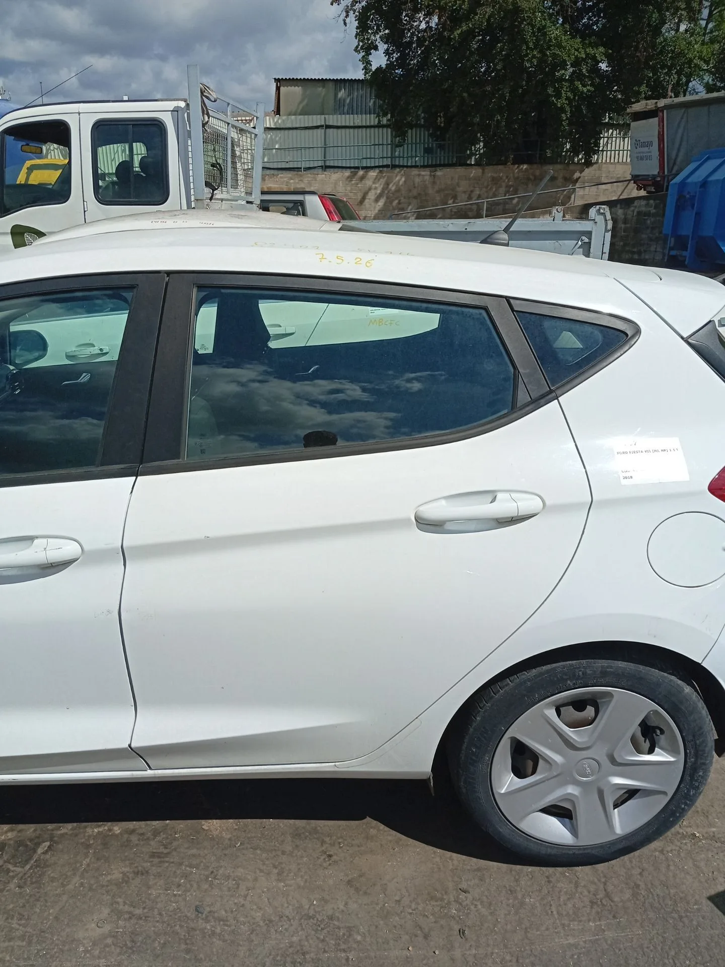 Puerta Trasera Izquierda para Ford Fiesta Vii (Hj, Hf)