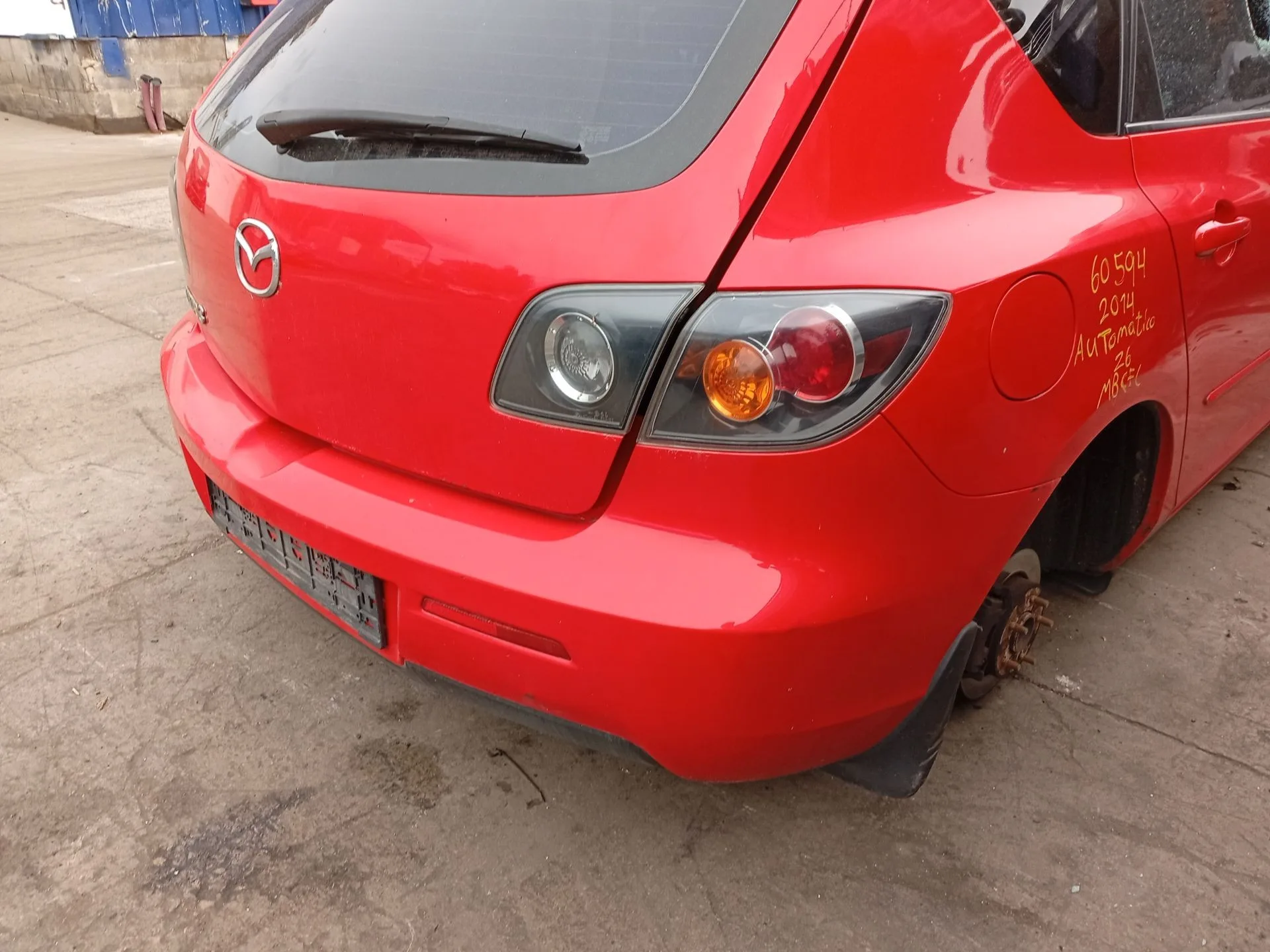 Paragolpes Trasero para Mazda 3 (Bk)