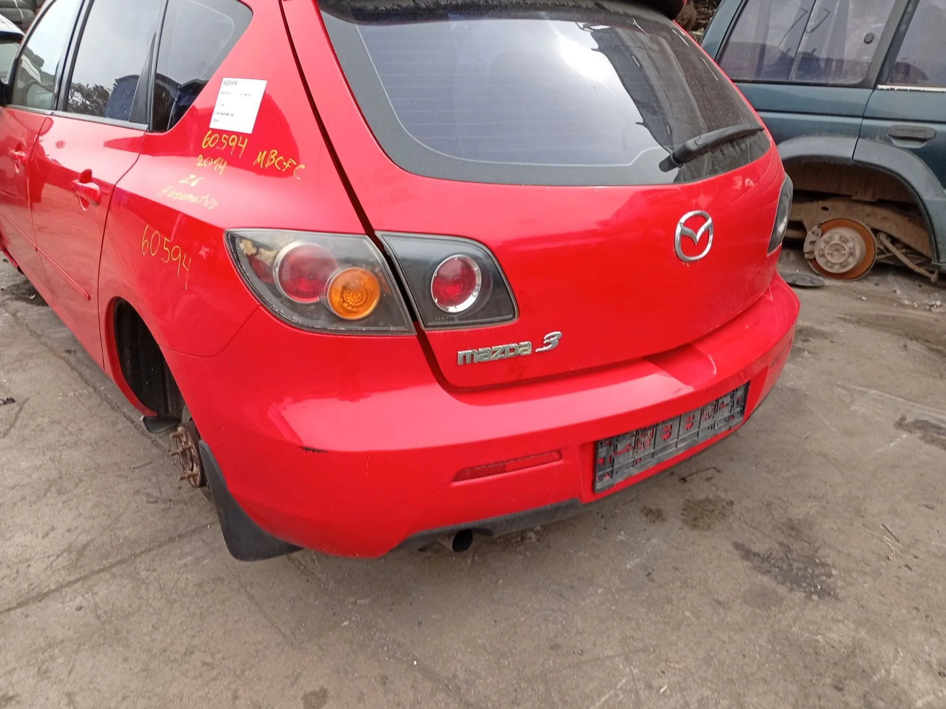 Paragolpes Trasero para Mazda 3 (Bk)