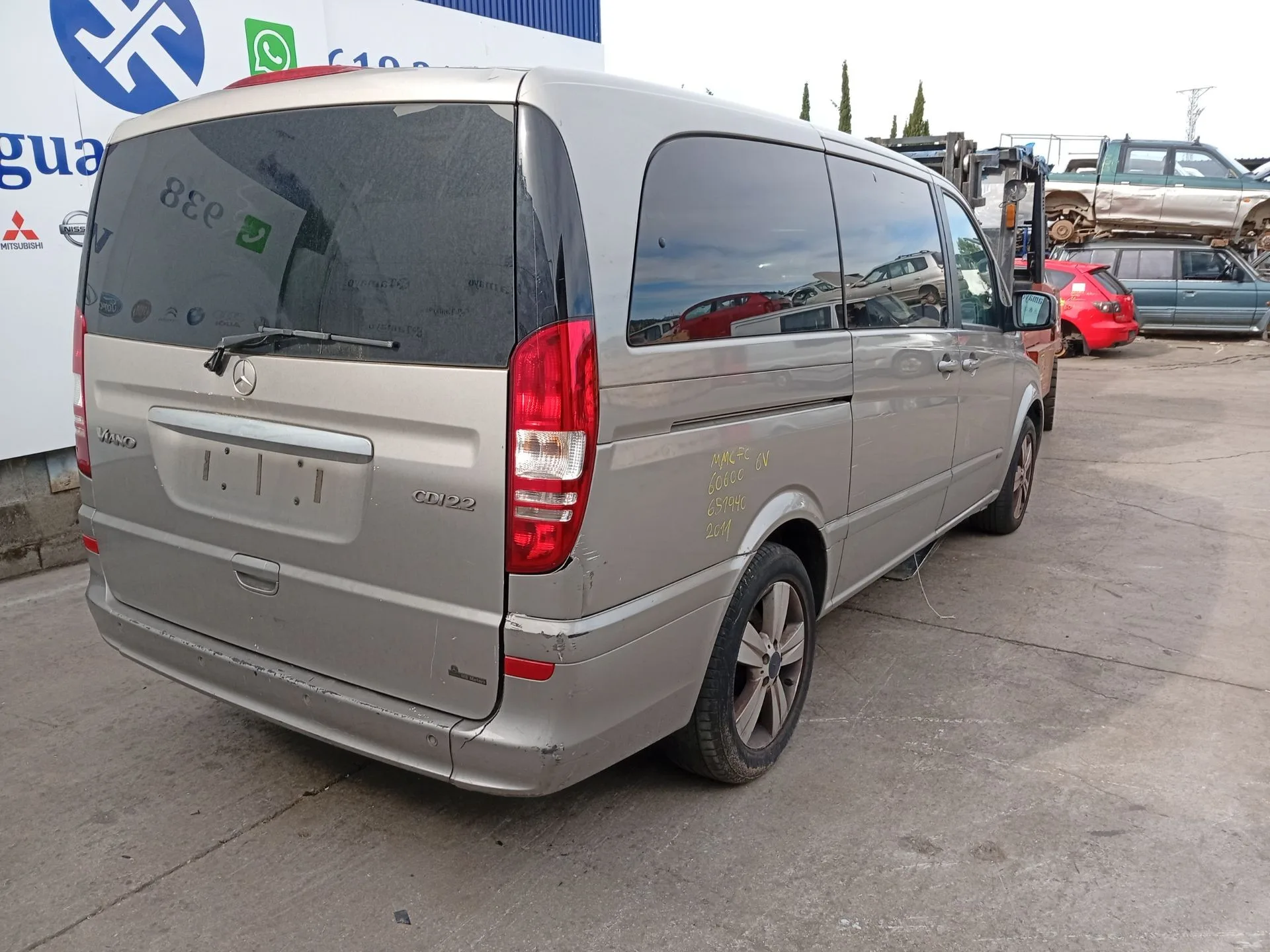 Amortiguador Trasero Derecho para Mercedes-Benz Viano (W639)