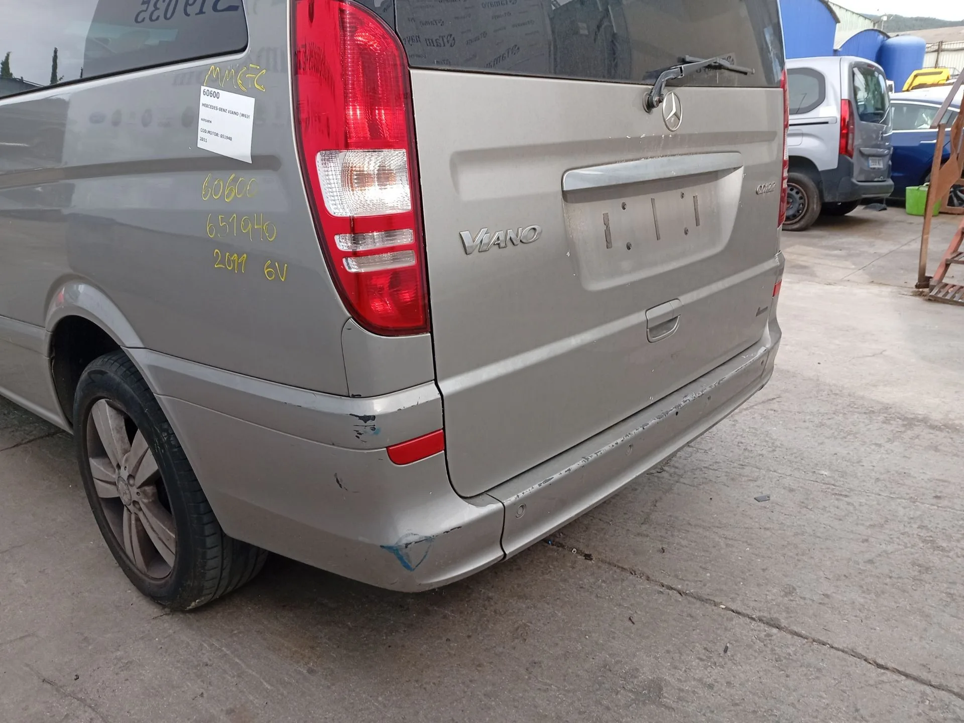 Paragolpes Trasero para Mercedes-Benz Viano (W639)