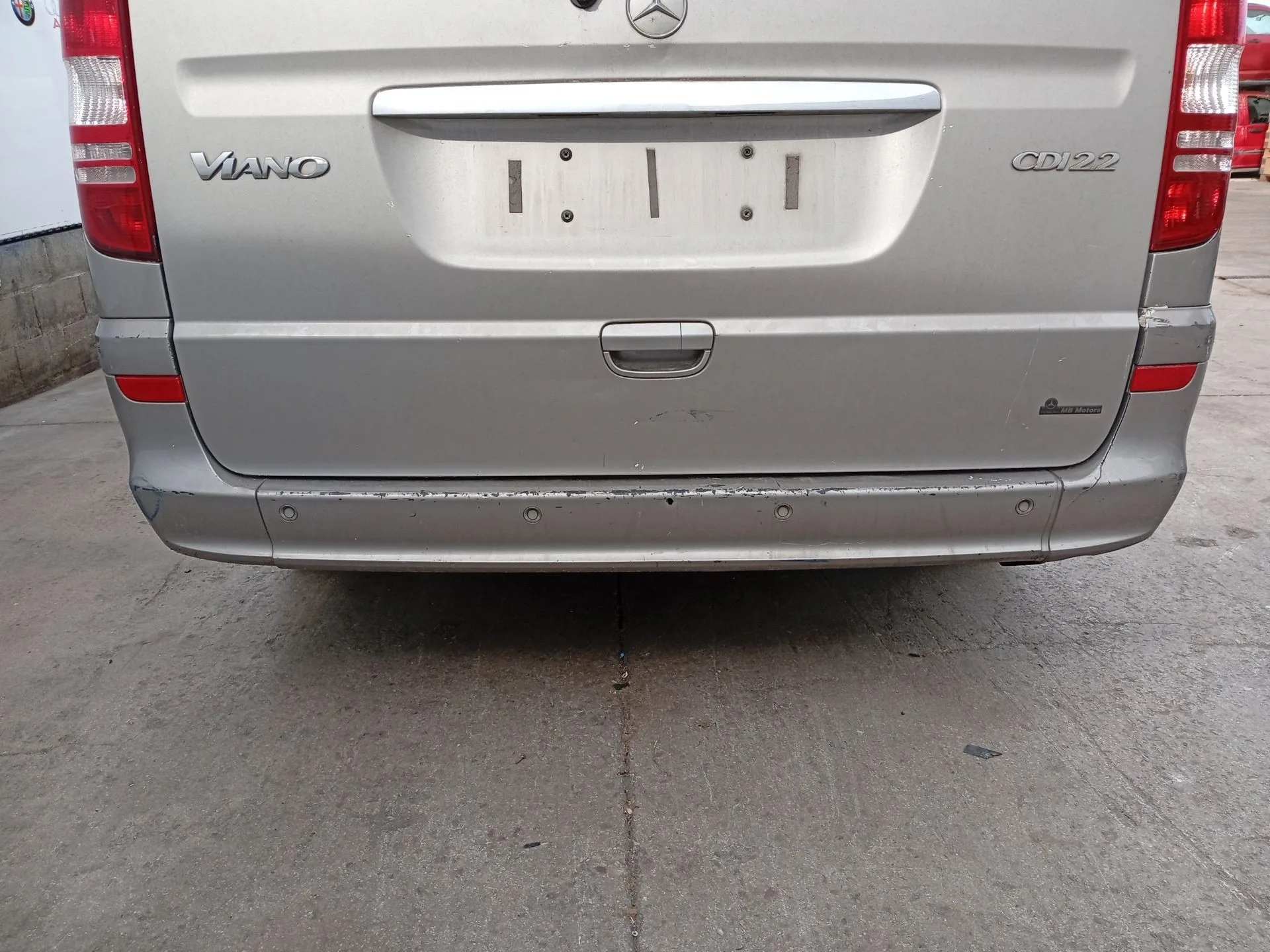 Refuerzo Paragolpes Trasero para Mercedes-Benz Viano (W639)