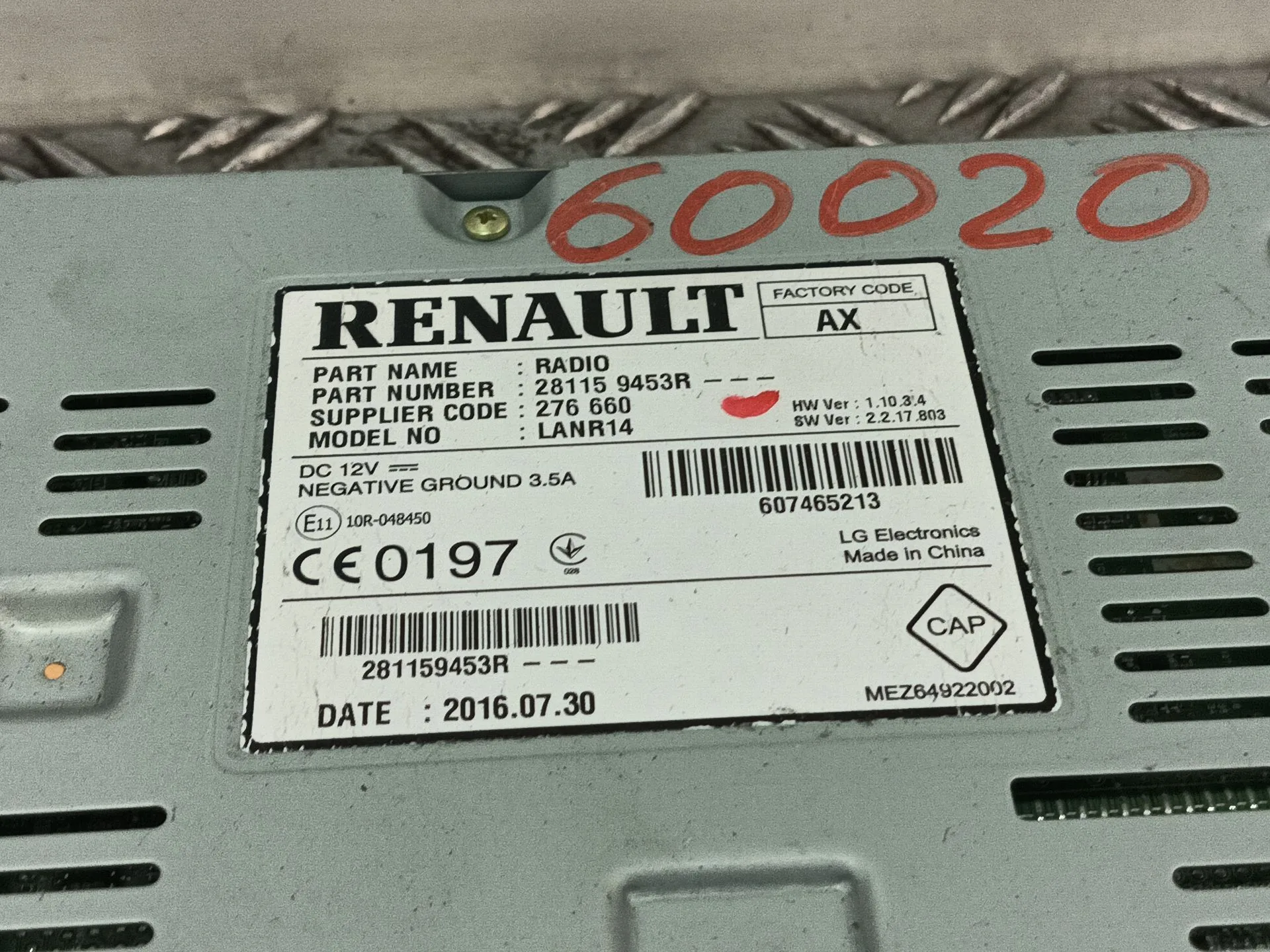 Sistema Audio / Radio Cd para Renault Megane Iv Hatchback (B9A/M/N_)