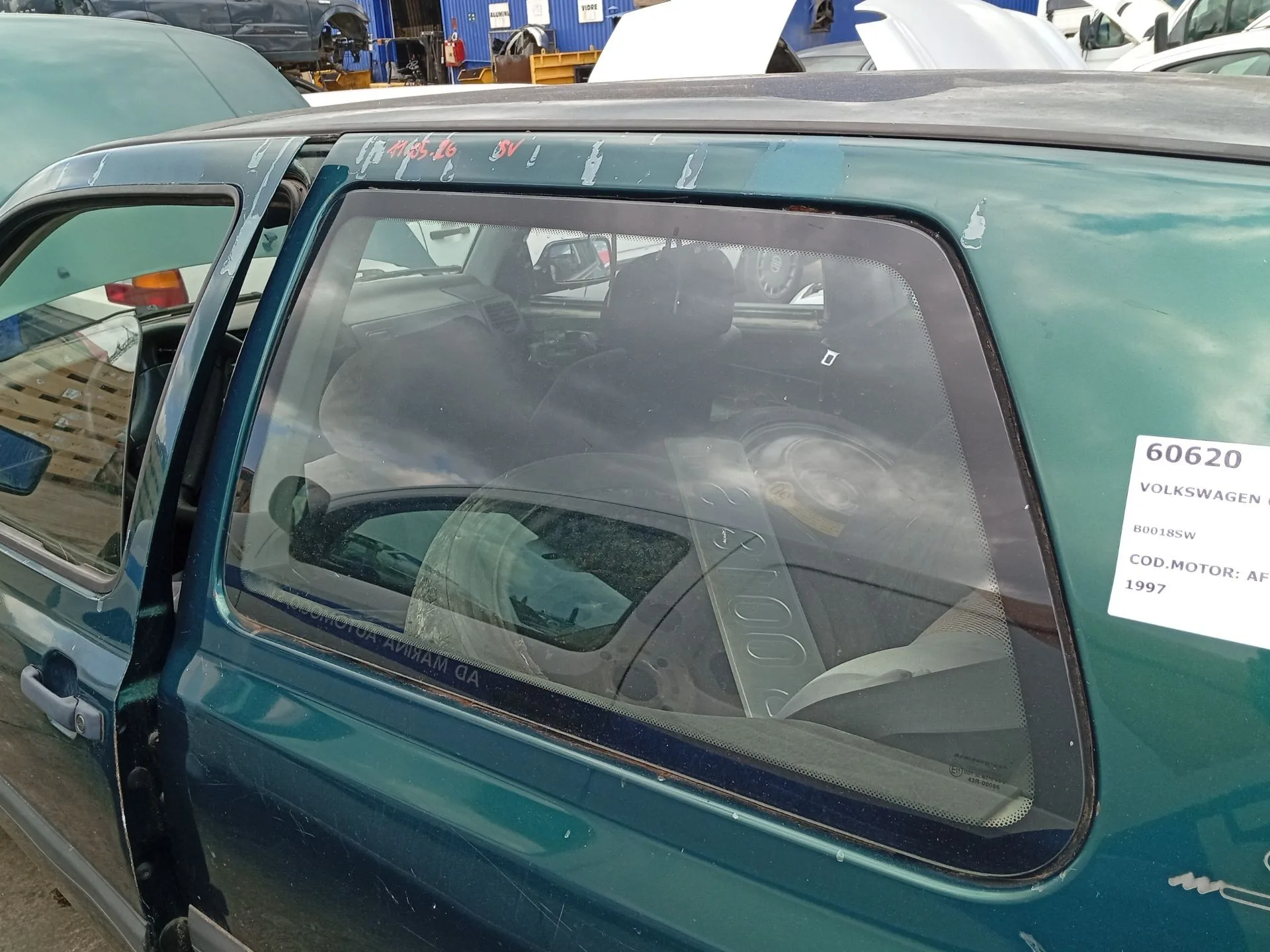 Luna Trasera Izquierda para Volkswagen Golf Iii (1H1)