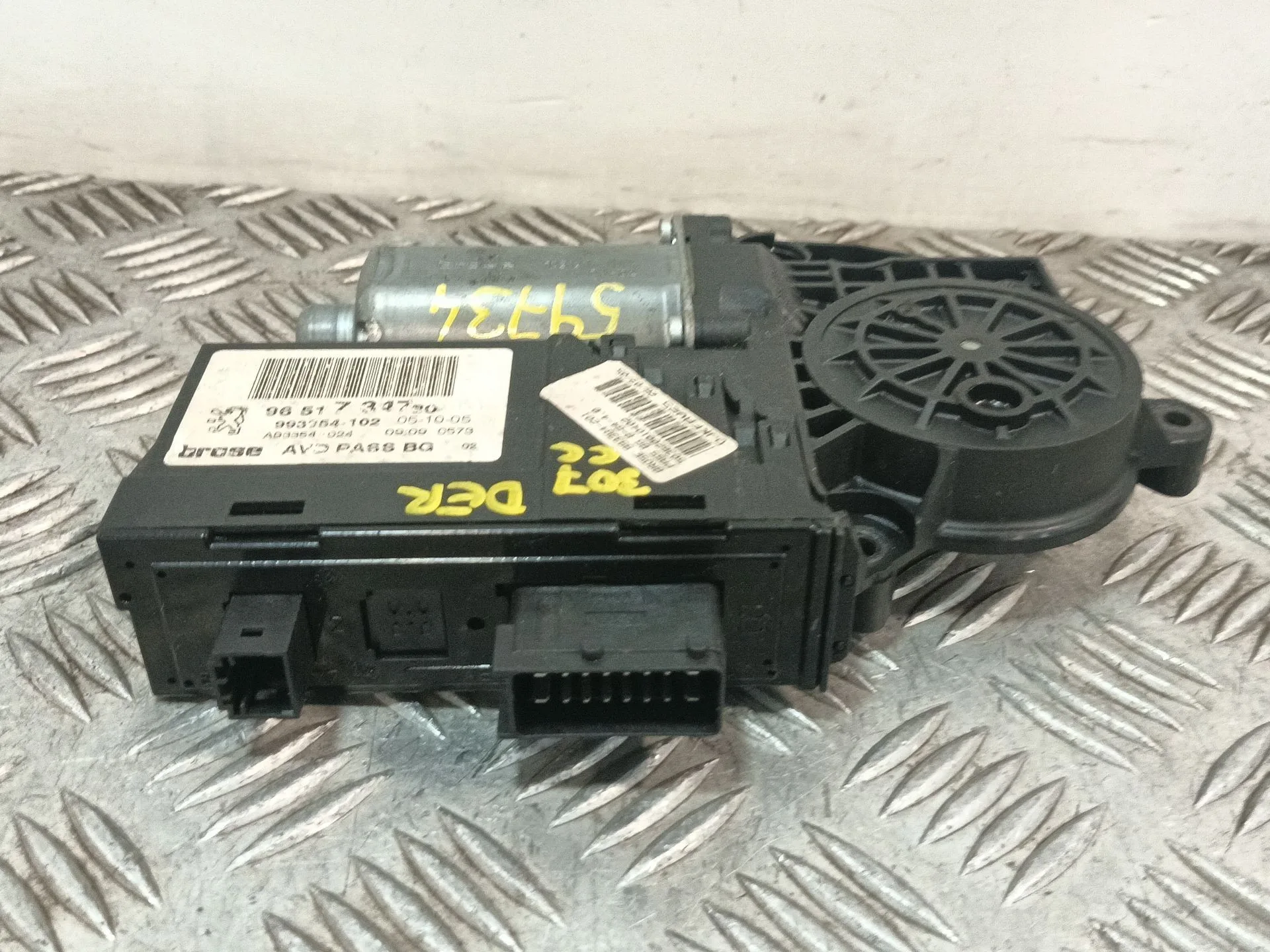 Motor Elevalunas Delantero Derecho para Peugeot 307 Cc (3B)