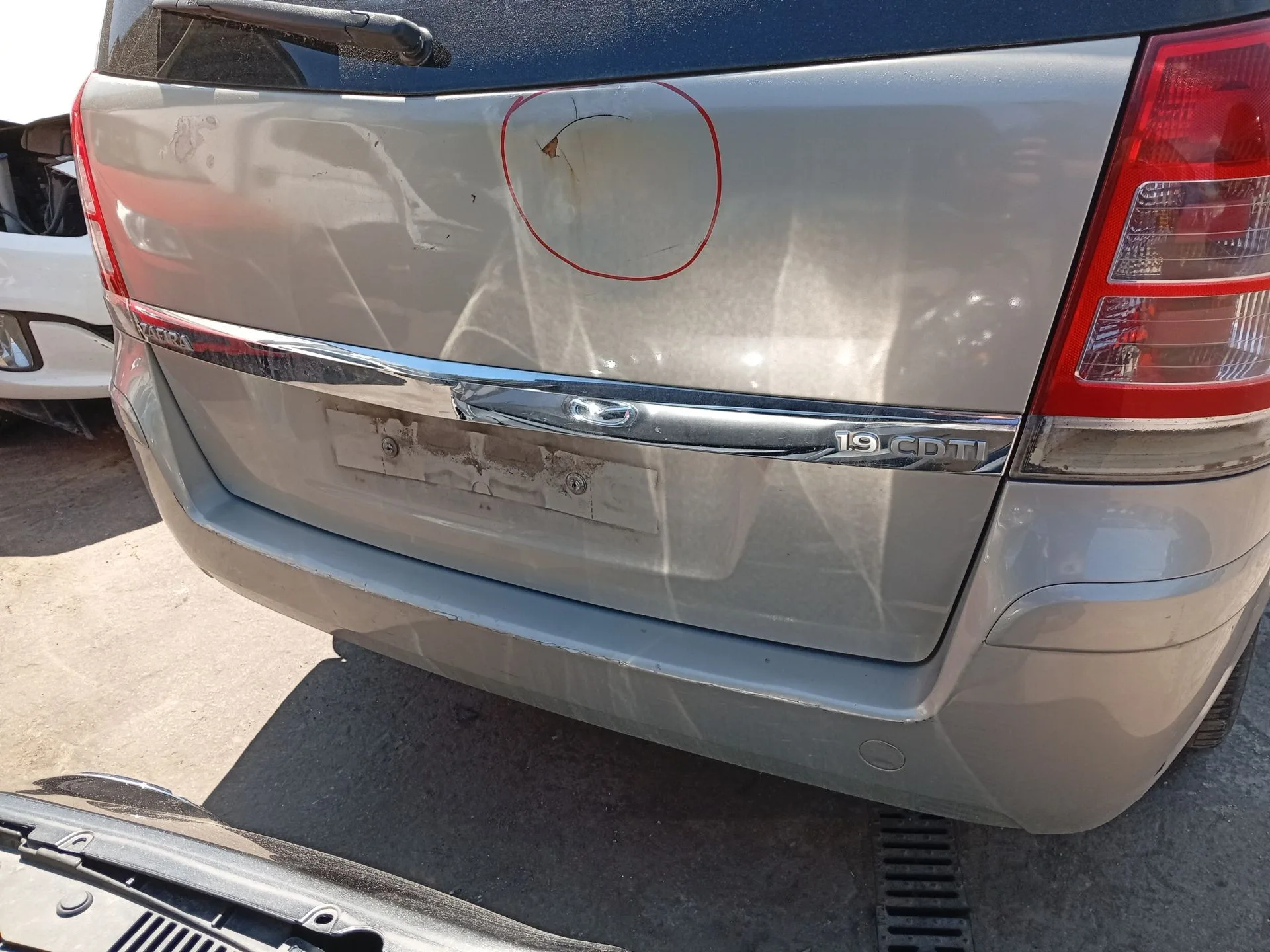 Refuerzo Paragolpes Trasero para Opel Zafira / Zafira Family B (A05)