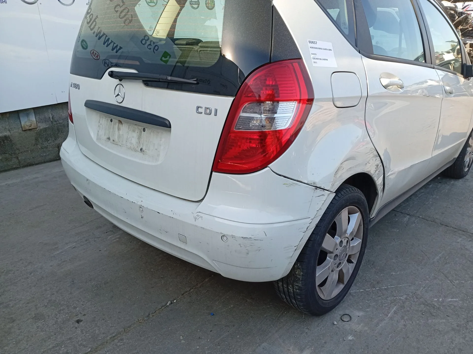 Paragolpes Trasero para Mercedes-Benz Clase A (W169)
