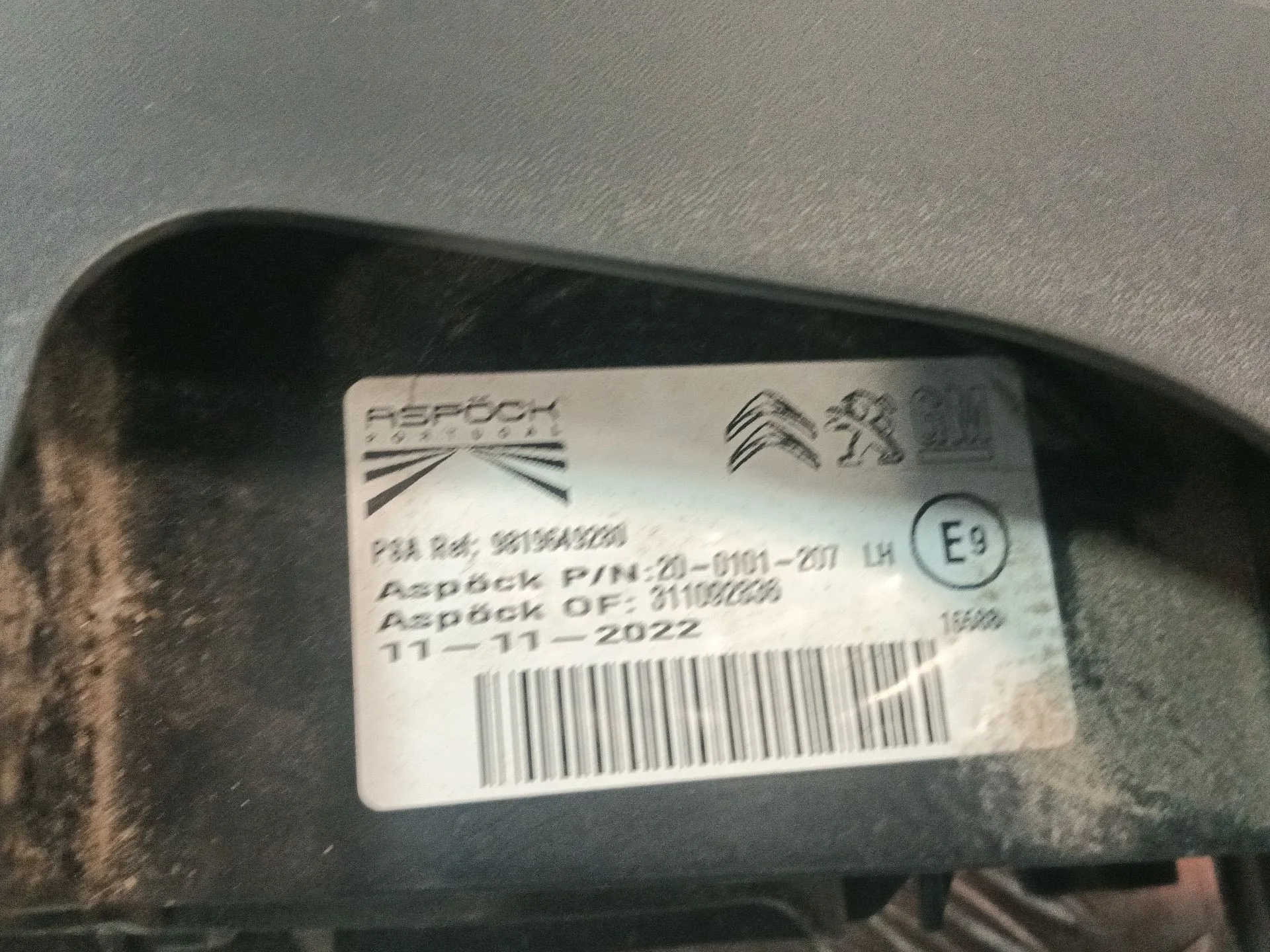 Piloto Trasero Izquierdo para Citroën Berlingo Furgoneta/Monovolumen (K9)