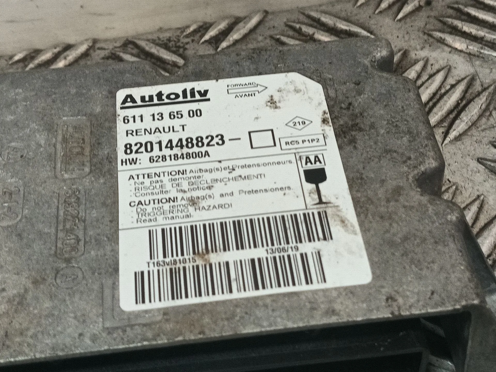 Centralita Airbag para Renault Master Iii Furgoneta (Fv)