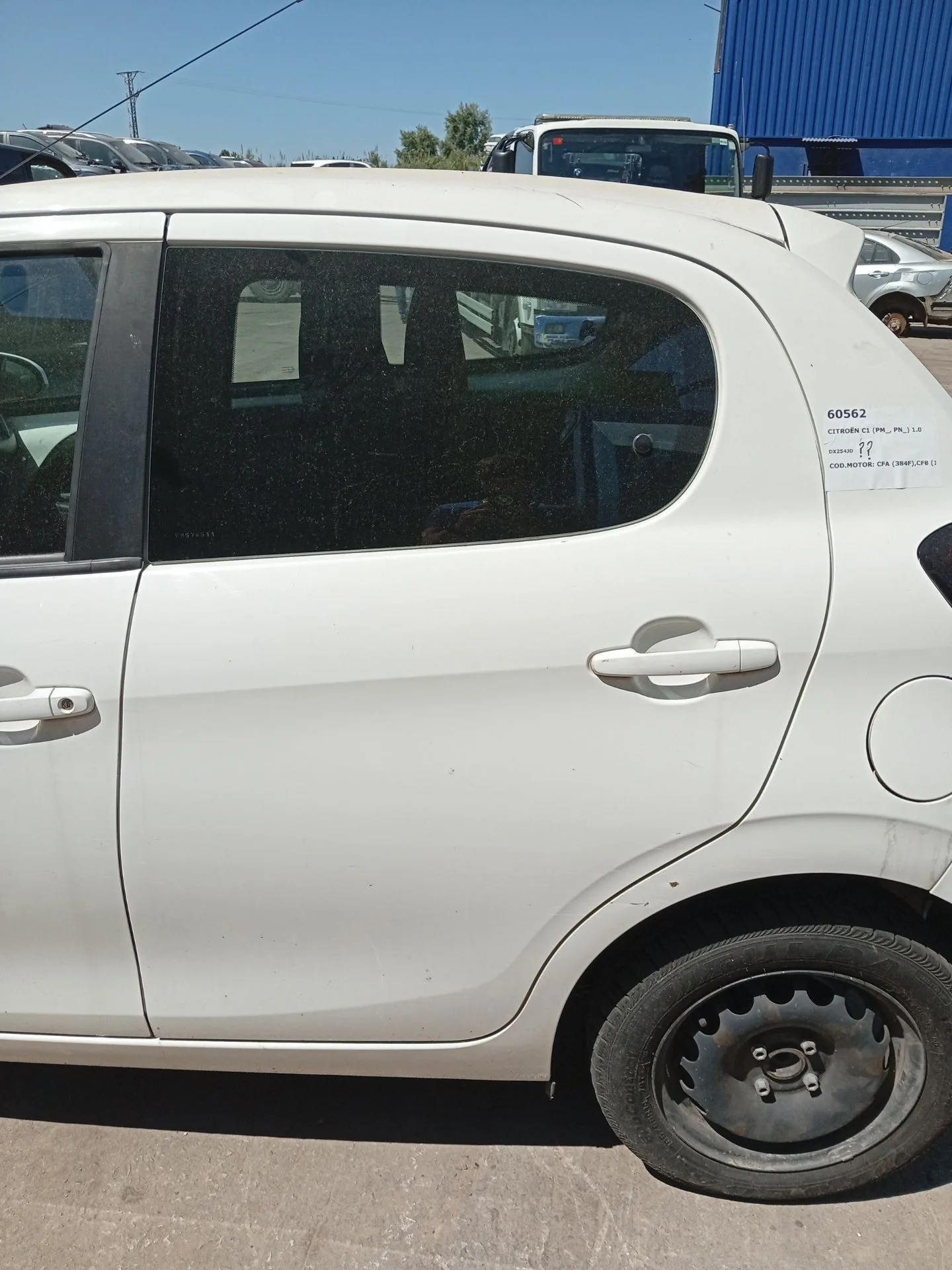 Puerta Trasera Izquierda para Citroën C1 (Pm_, Pn_)