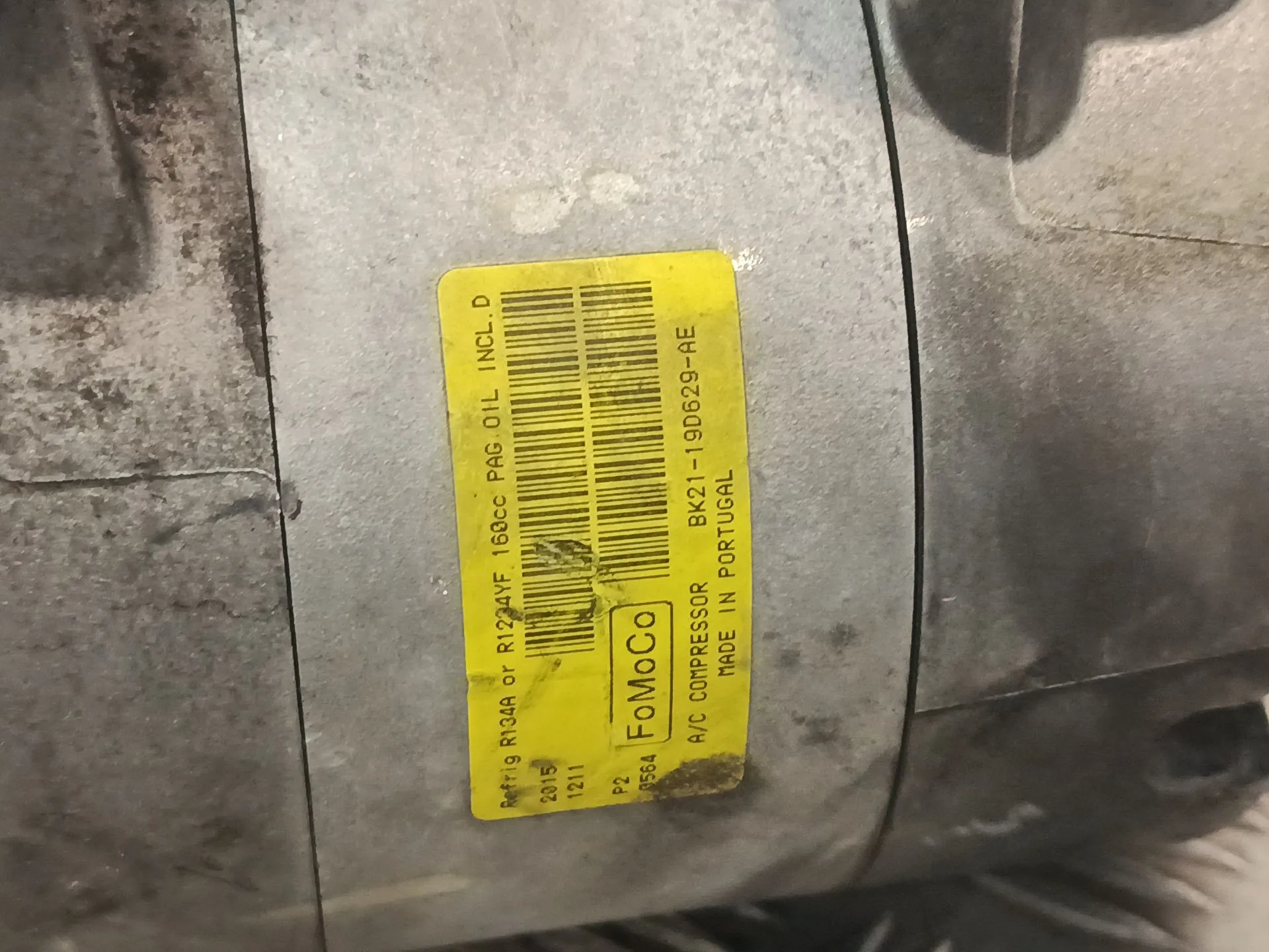 Compresor Aire Acondicionado para Ford Transit Custom V362 Furgoneta (Fy, Fz)