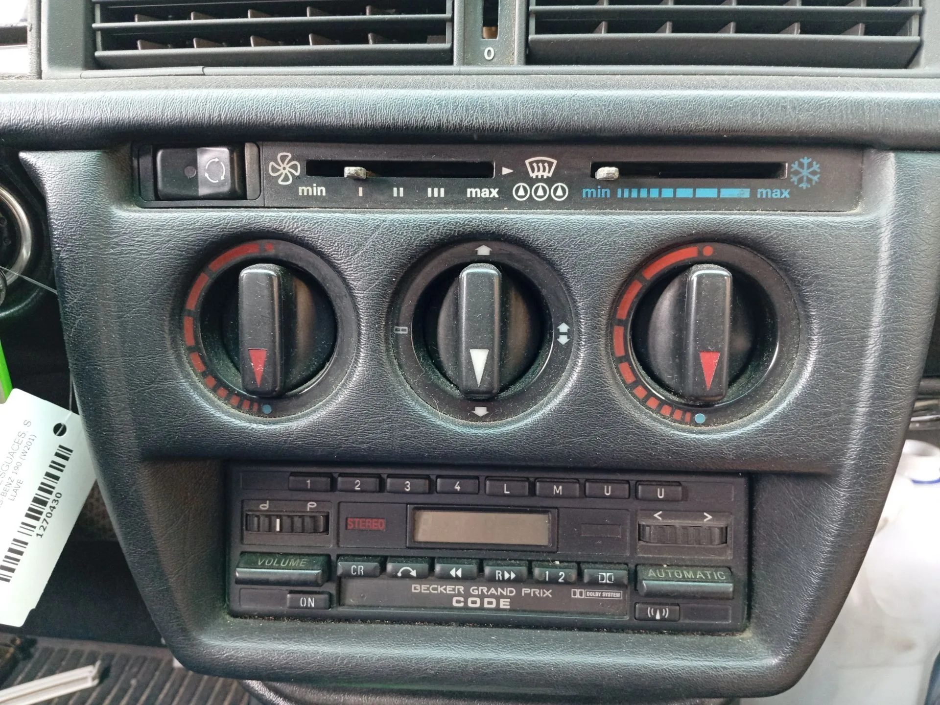 Mando Climatizador para Mercedes-Benz 190 (W201)