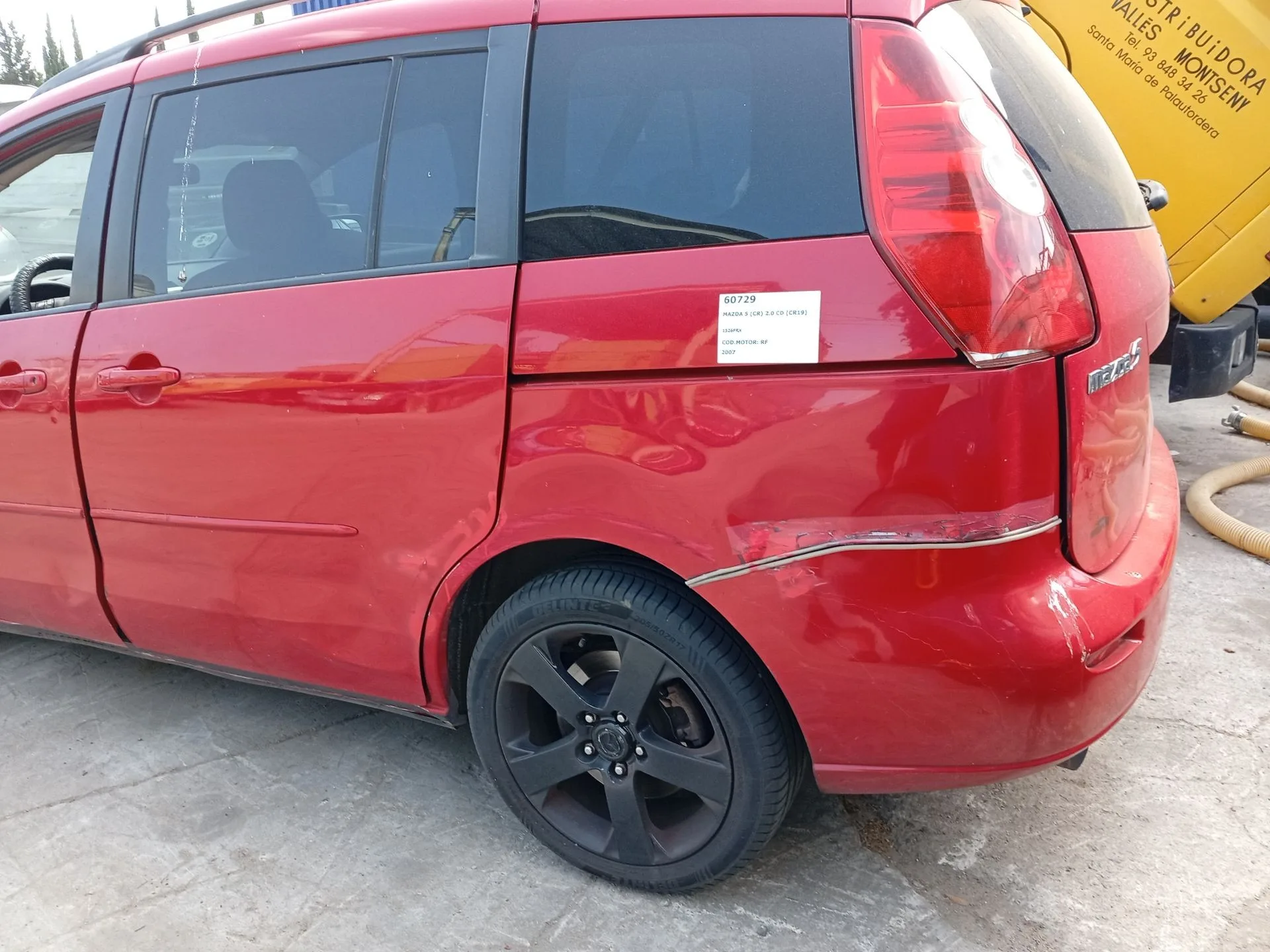 Amortiguador Trasero Izquierdo para Mazda 5 (Cr)