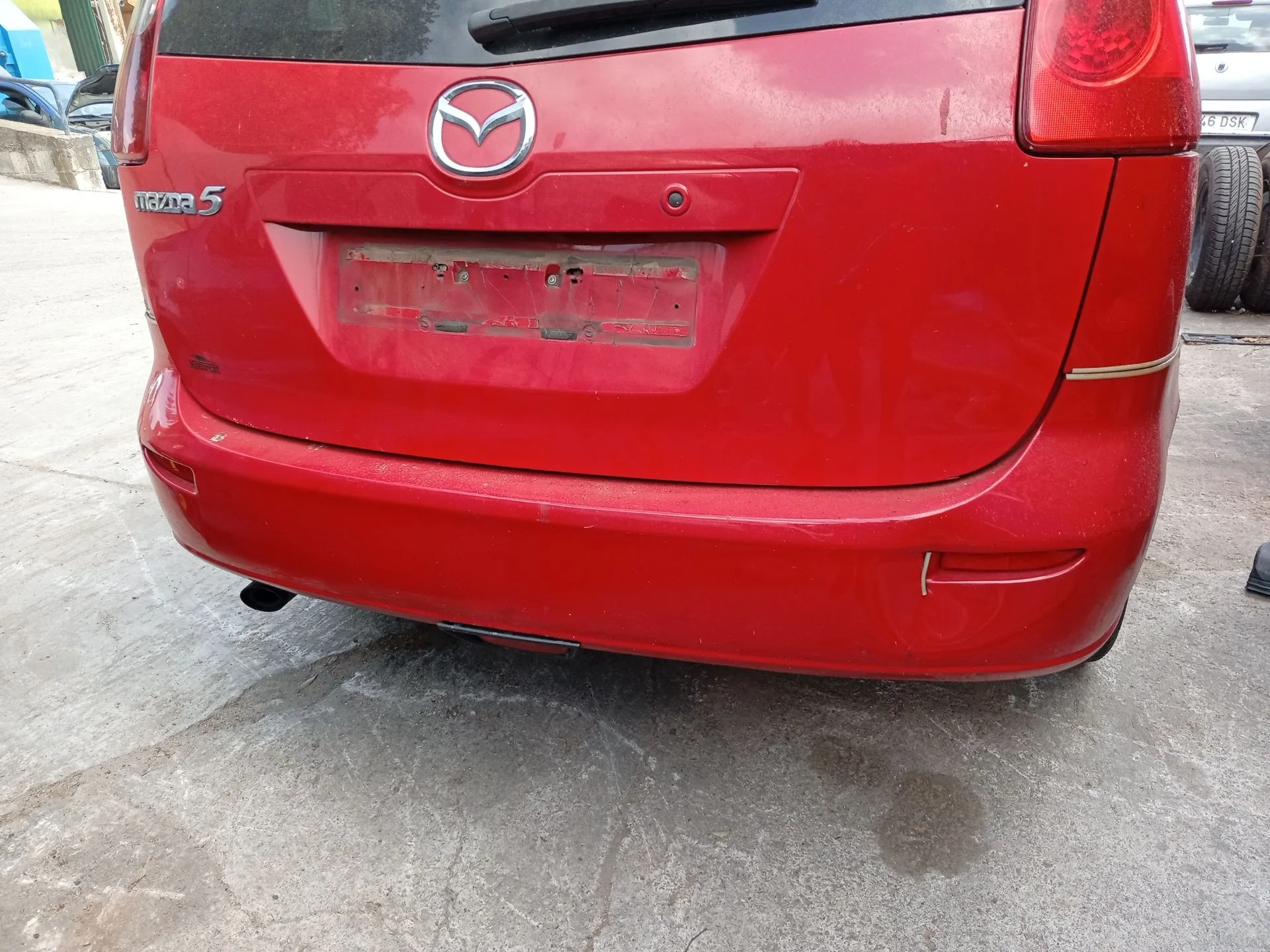 Refuerzo Paragolpes Trasero para Mazda 5 (Cr)
