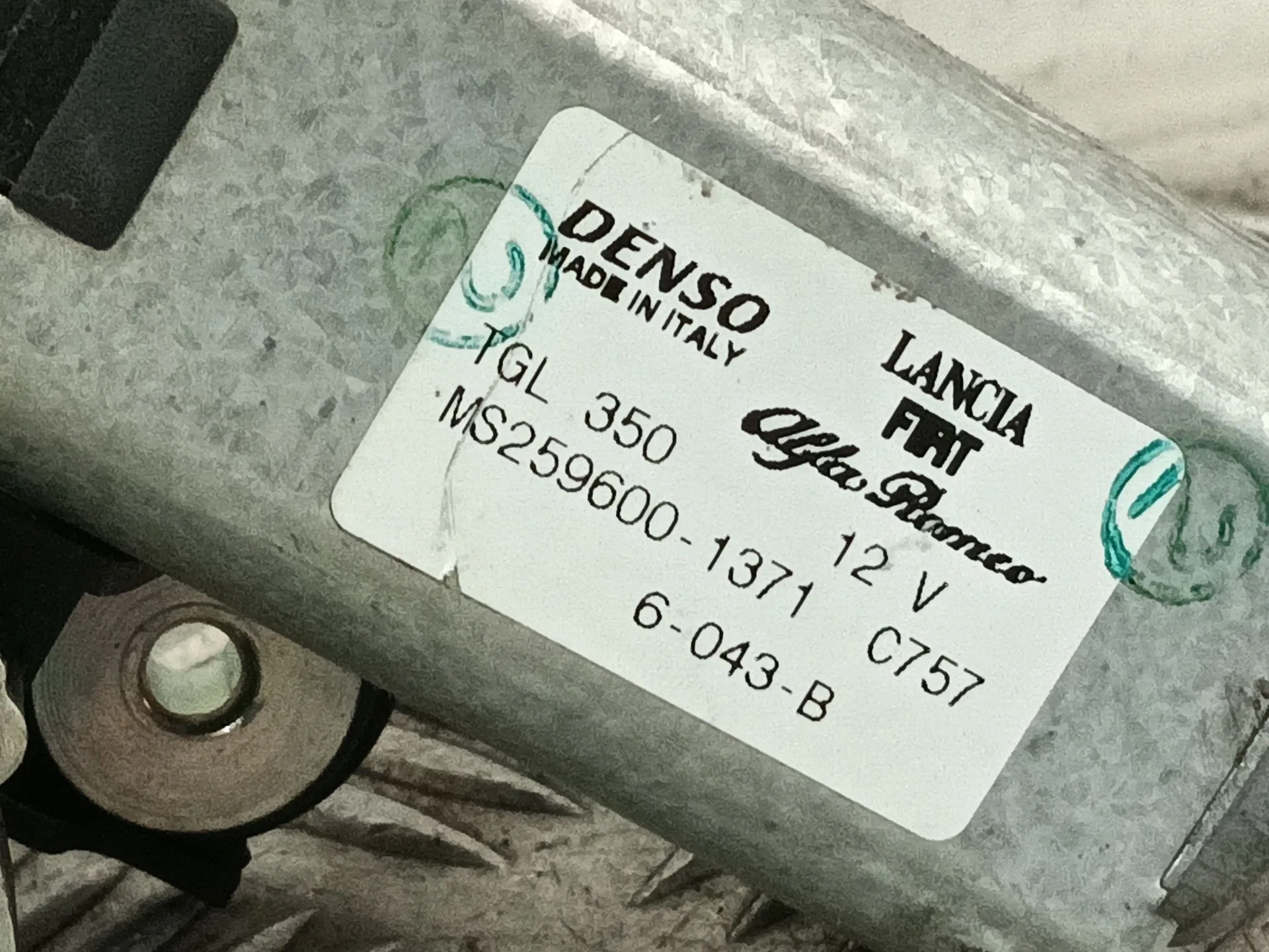 Motor Limpia Trasero para Fiat 500 (312)