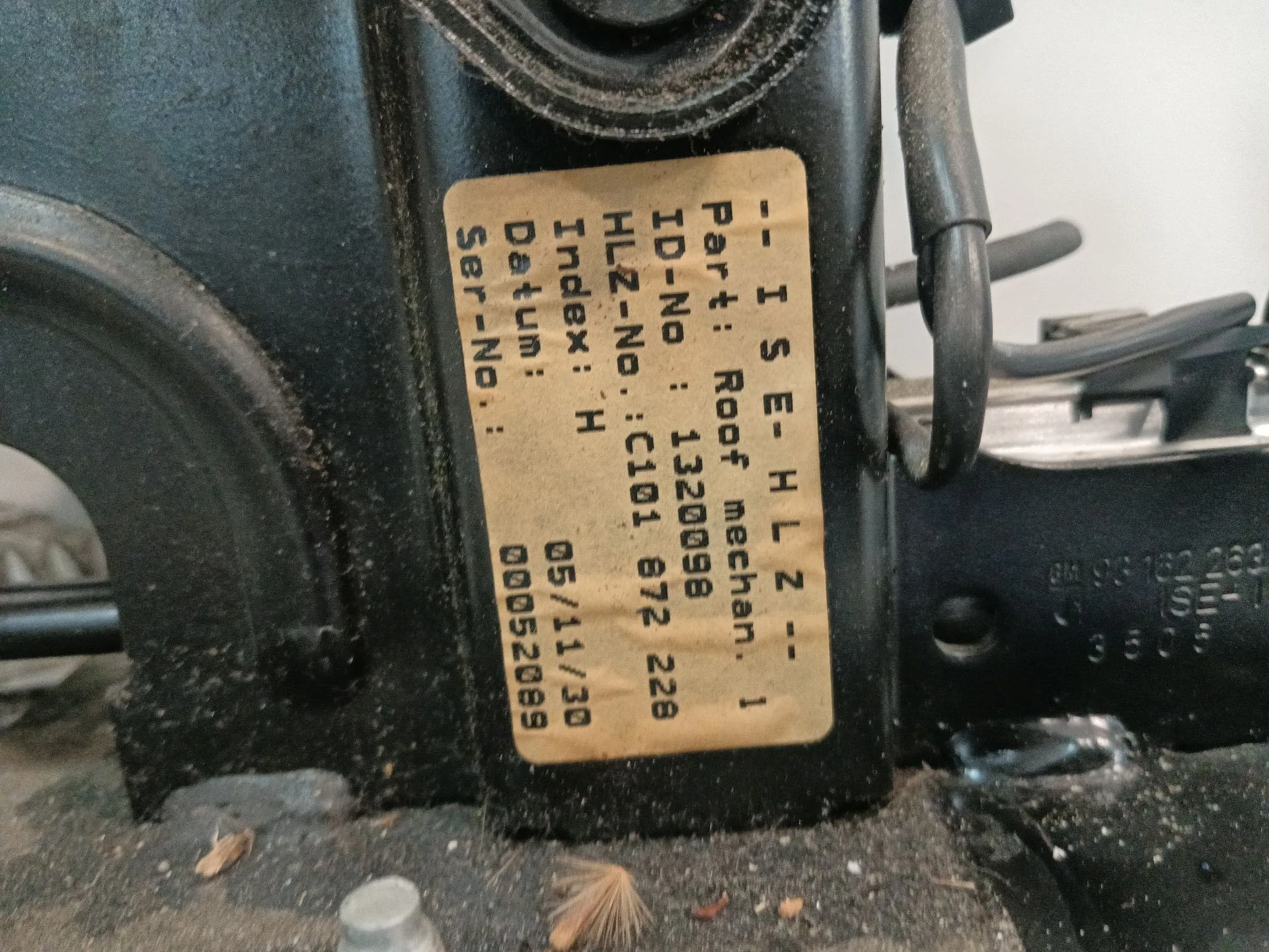 Mecanismo Elevacion Capota para Opel Tigra Twintop (X04)